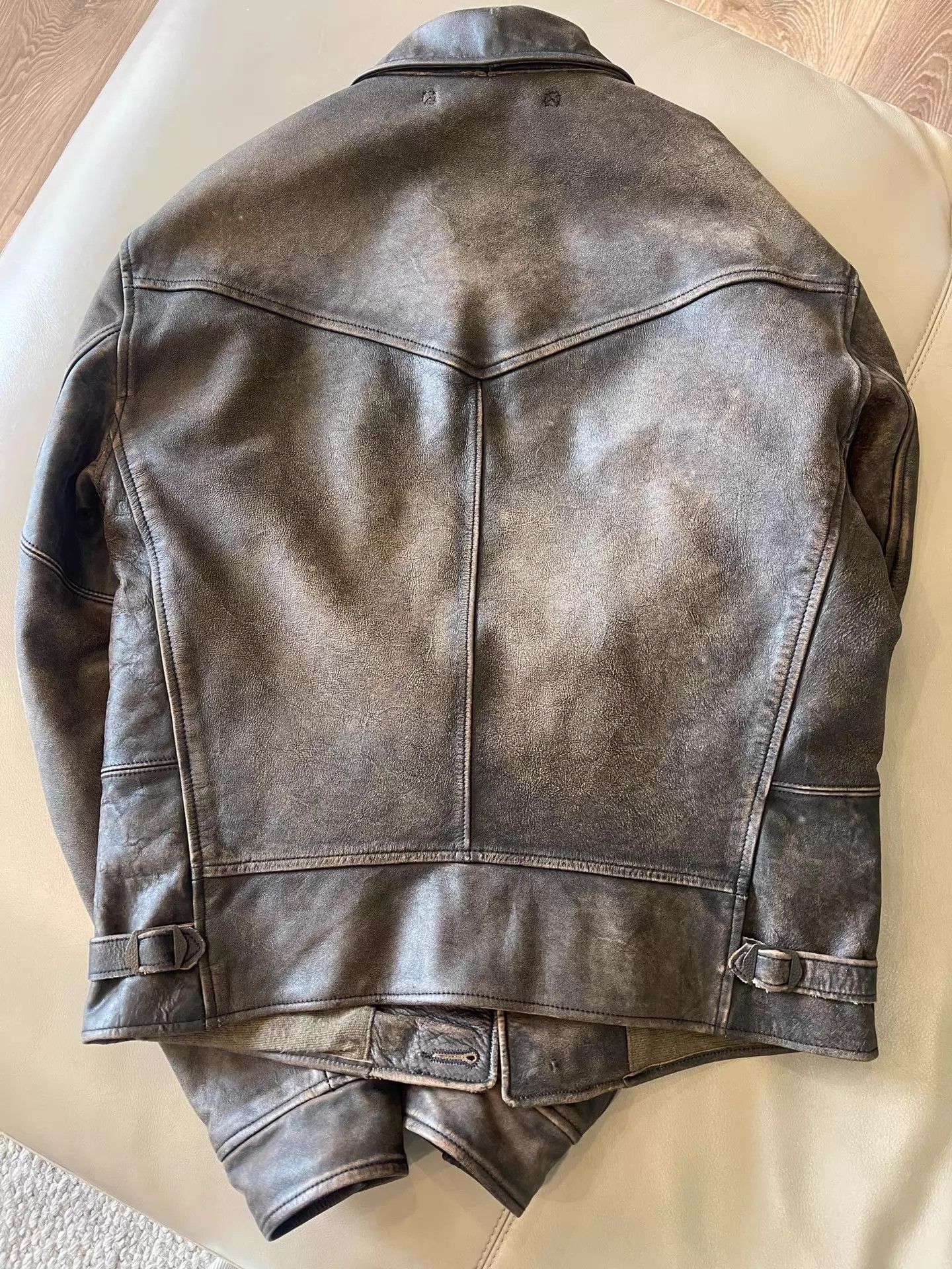 RRL Ralph Lauren RRL Vintage Newsboy Leather Jacket S (Near Mint) Size US S / EU 44-46 / 1 - 2 Thumbnail
