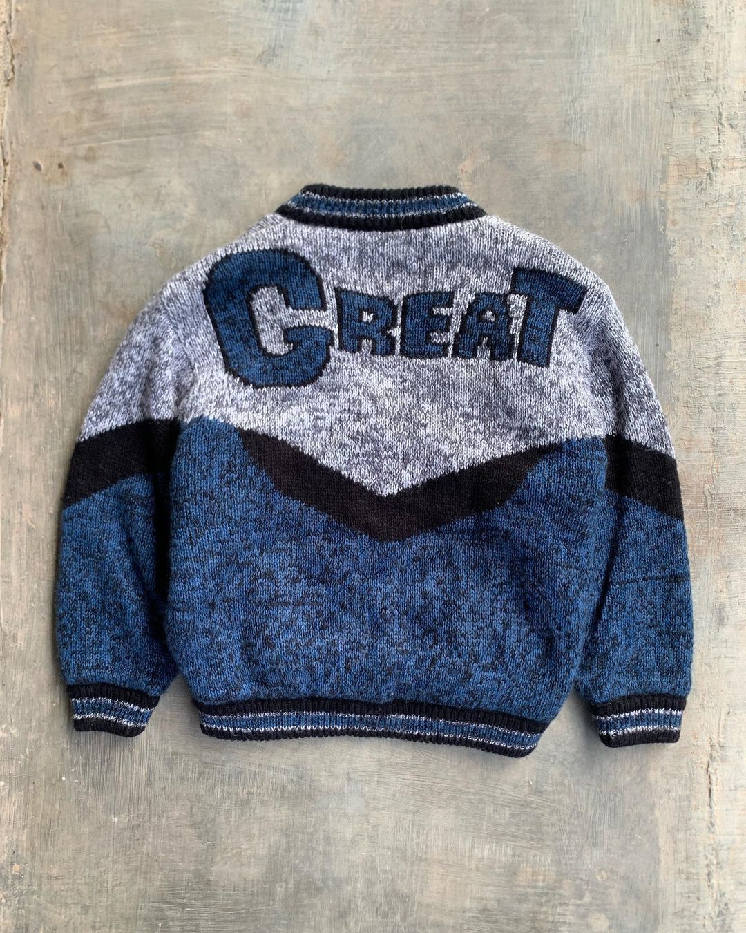 image of Vintage Great Golf Cardigan Sherpa By Cerf in Blue, Men's (Size XL)