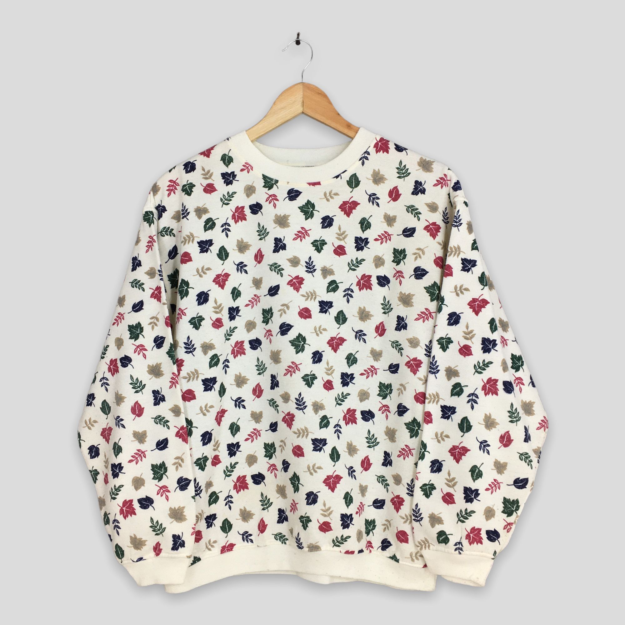 Vintage Vintage Leaves Artwork Abstract Sweatshirt Women Medium Size M / US 6-8 / IT 42-44 - 1 Thumbnail