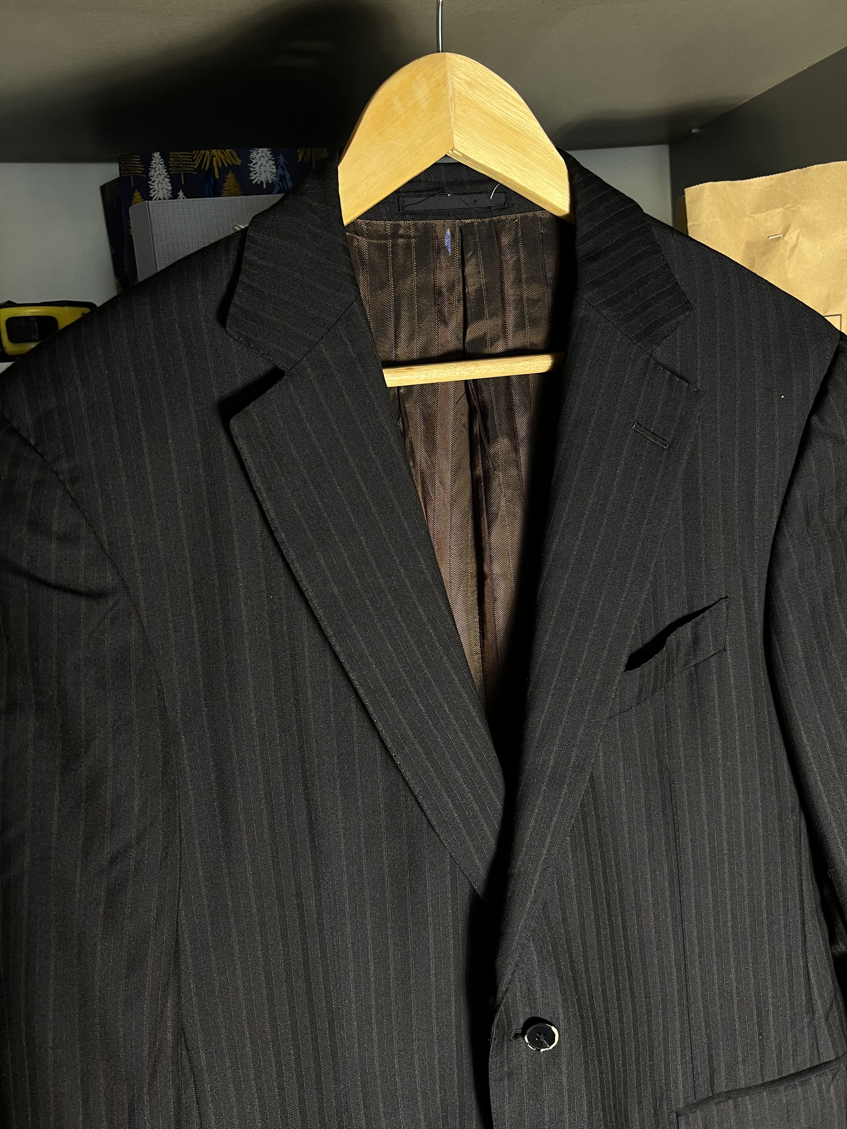 Ermenegildo Zegna Vintage Ermenegildo Z Zegna Italian Designer Blazer Classic Size 50R - 2 Thumbnail