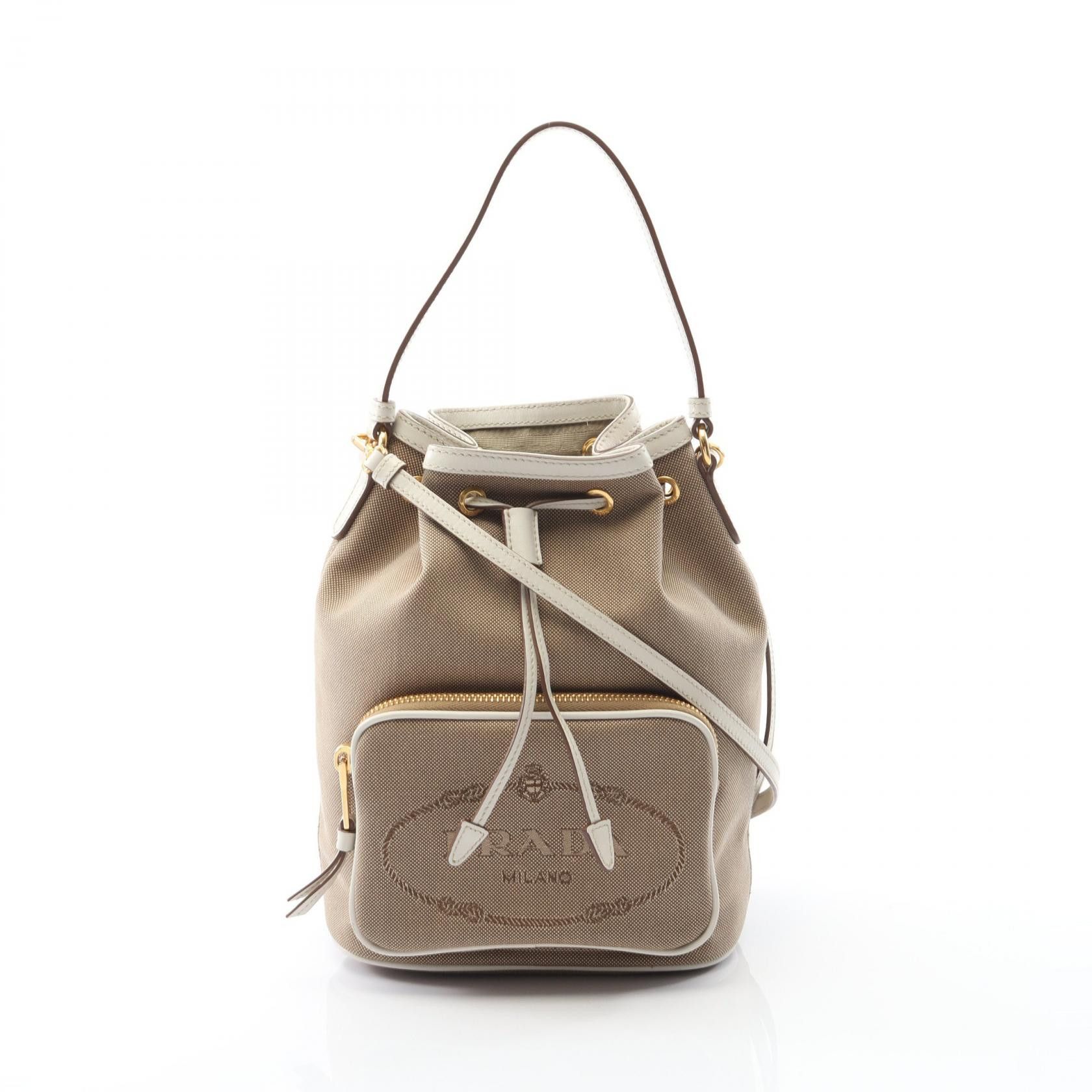 Prada Prada PRADA GLACE CALF Handbag Leather Handbag DUTY FREE for USA Size ONE SIZE - 1 Thumbnail