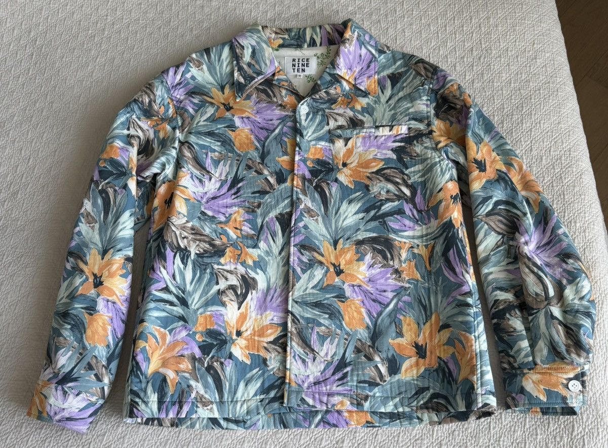 Japanese Brand Rice Nine Ten floral shirt jacket size 2 Size US M / EU 48-50 / 2 - 1 Thumbnail