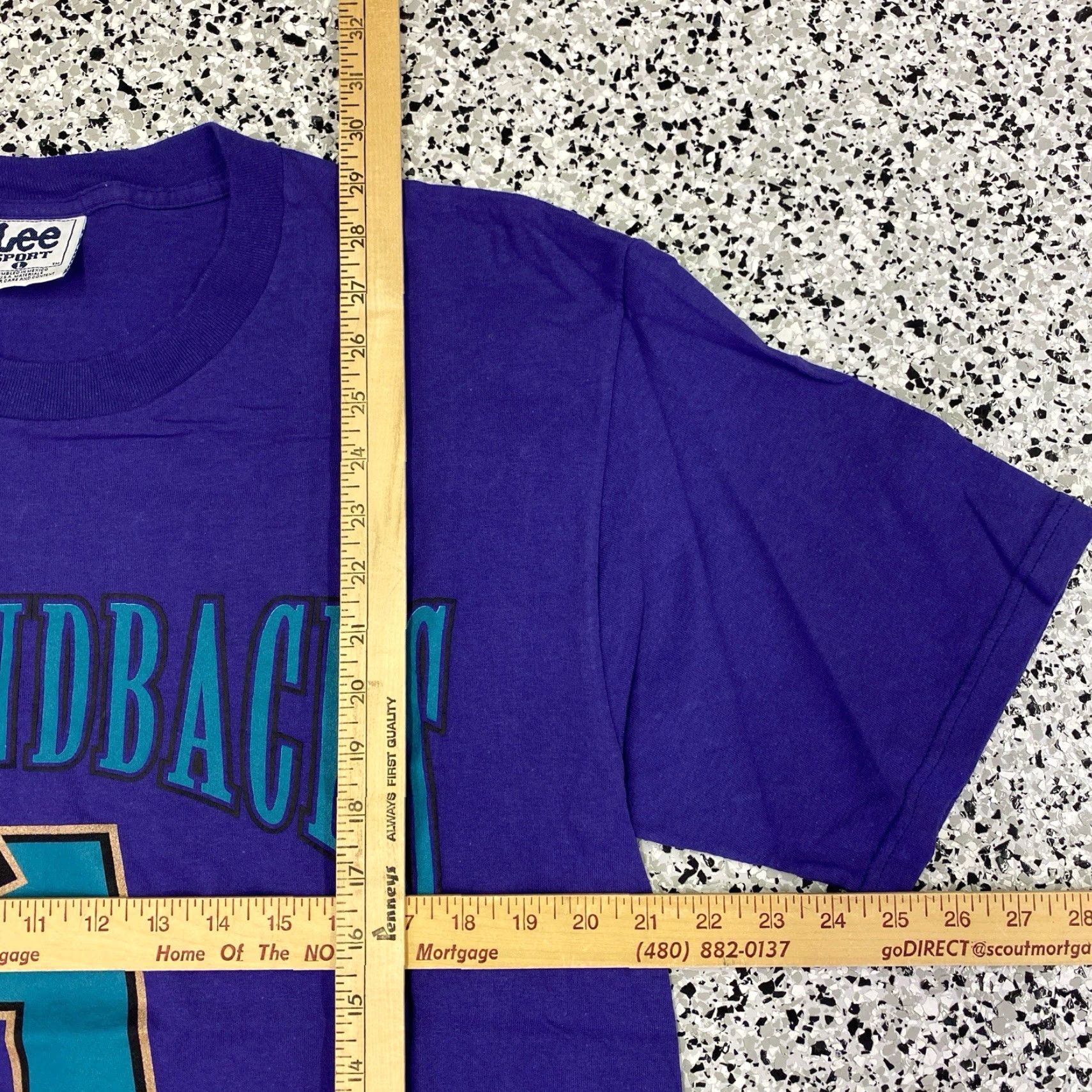 Lee VINTAGE Lee Sport Arizona Diamondbacks Short Sleeve T-Shirt L Purple Mens Size US L / EU 52-54 / 3 - 2 Thumbnail