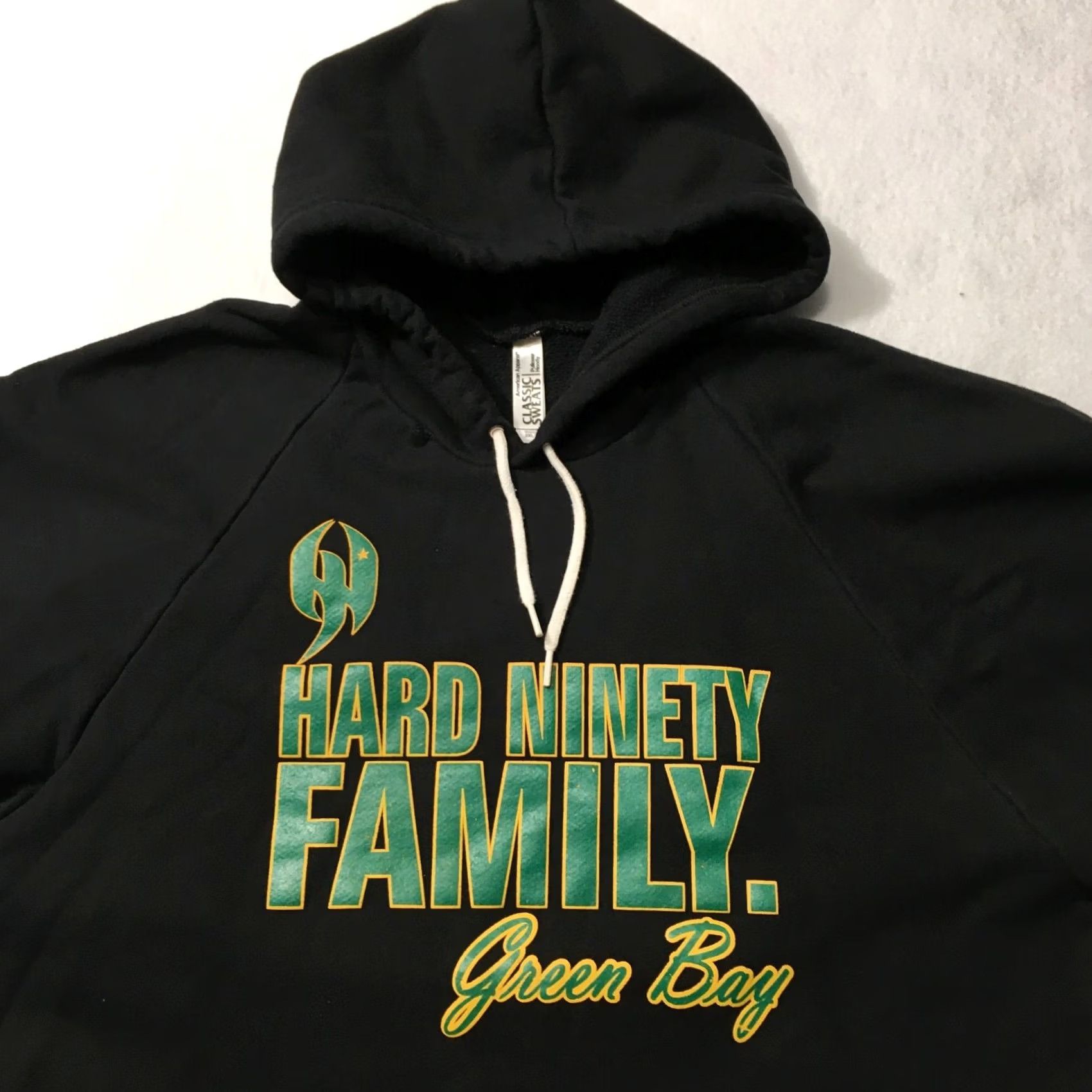 Vintage Green Bay Packers Sweatshirt Black Pullover 2XL HARD NINETY Size US XXL / EU 58 / 5 - 7 Thumbnail