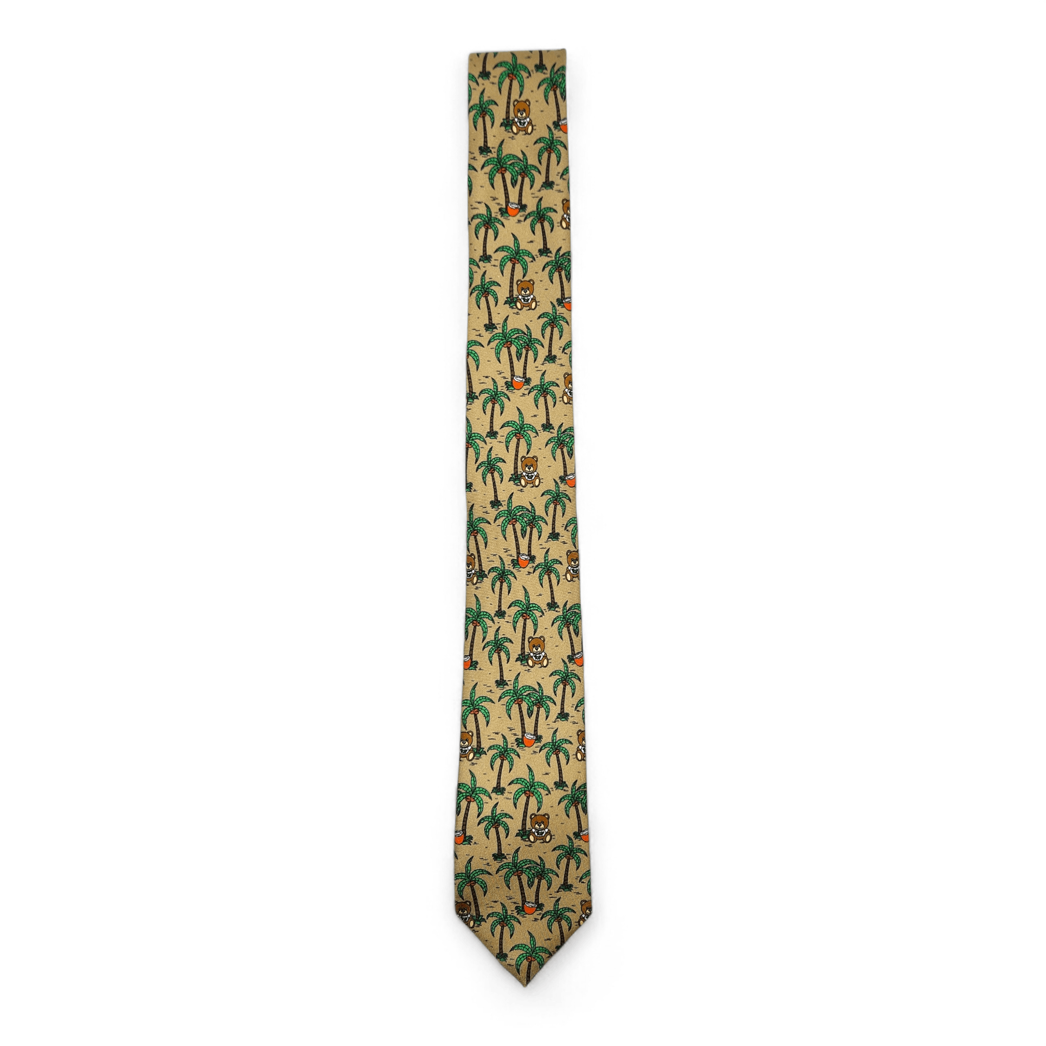 Moschino Moschino Teddy & Palm Silk Tie Size ONE SIZE - 1 Thumbnail