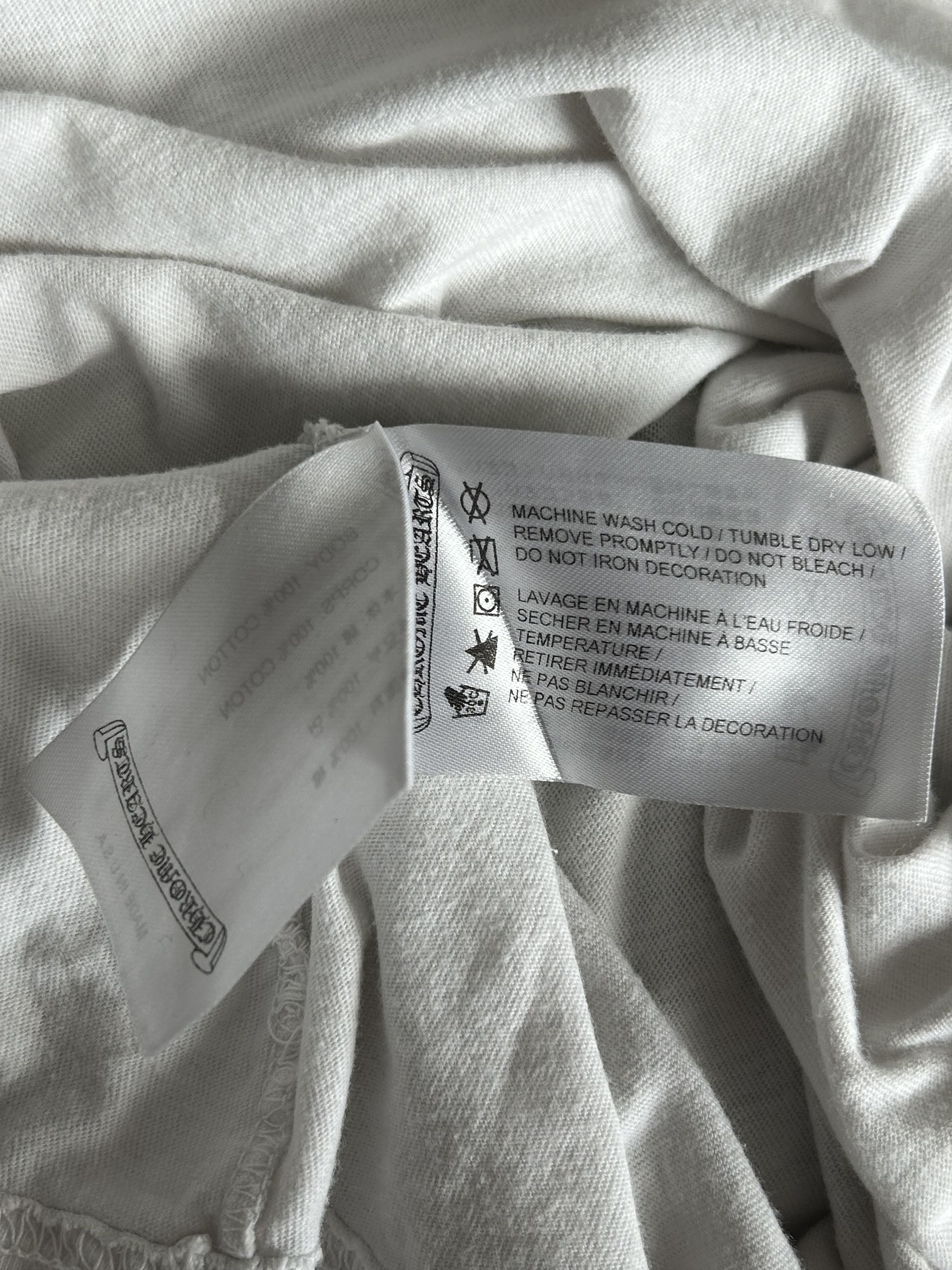 Chrome Hearts White & Black Cemetery Cross Longsleeve T-Shirt Size US L / EU 52-54 / 3 - 5 Thumbnail