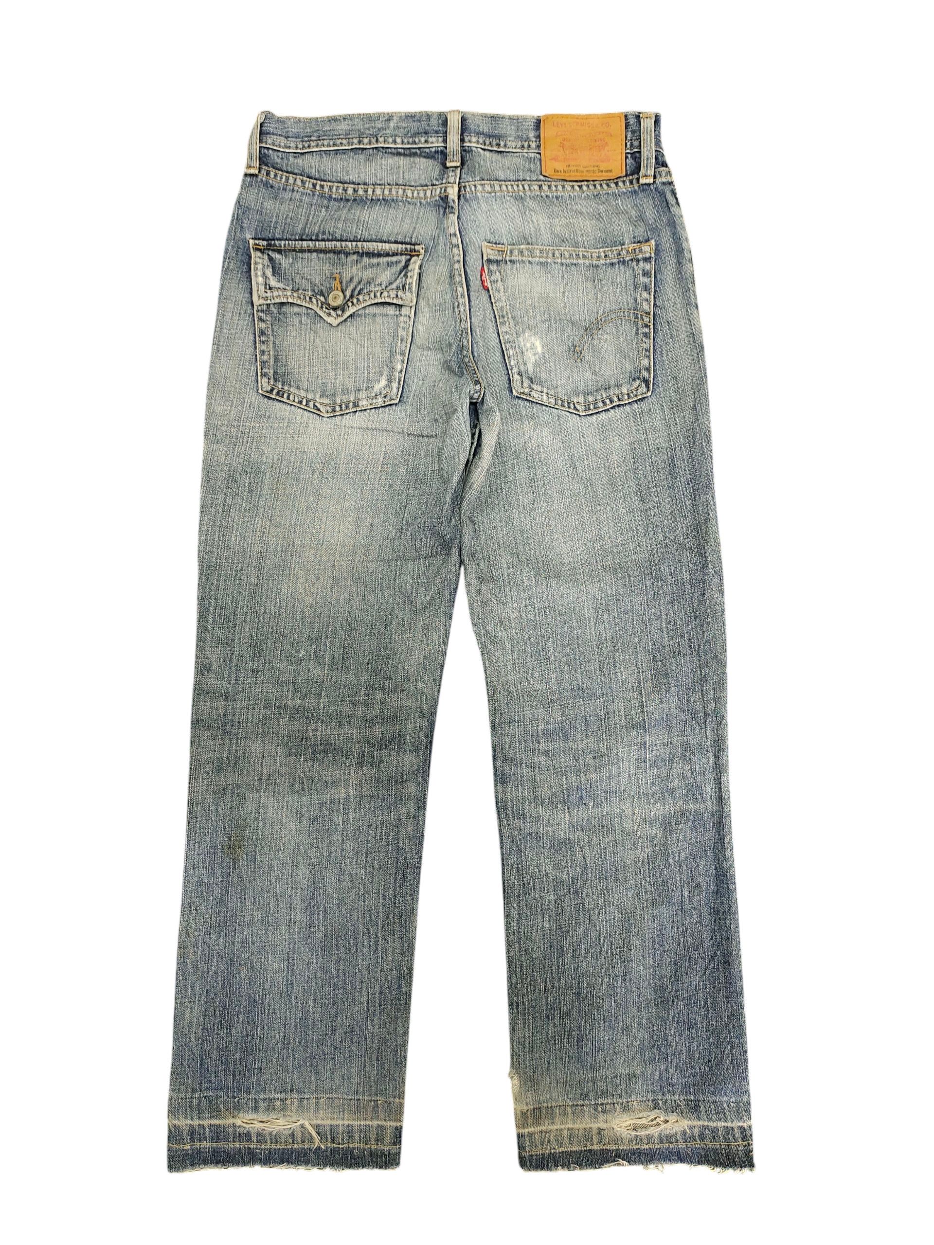 Levi's Vintage Levis 533 Relaxed Distress Faded Denim Jeans Size US 31 - 8 Thumbnail