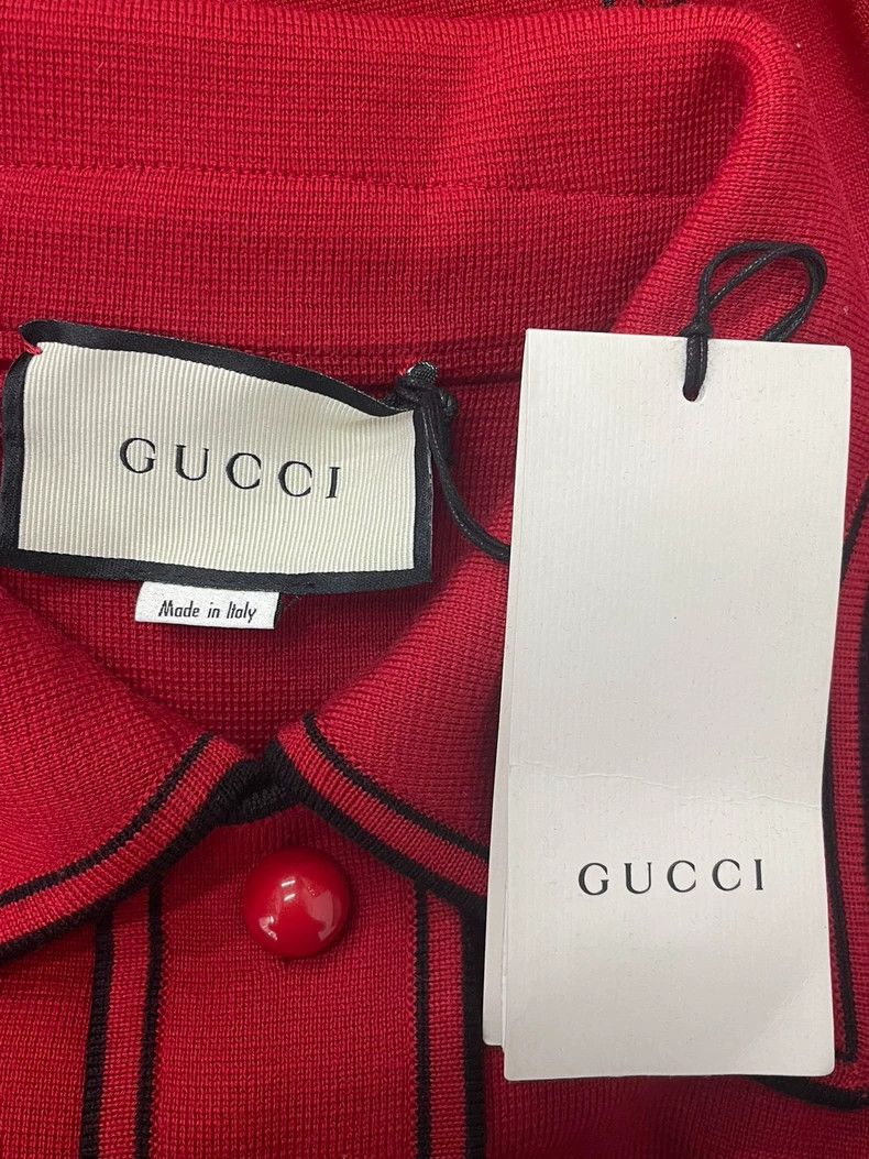Gucci Gucci Red-buttoned woollen knitted jacket Size M / US 6-8 / IT 42-44 - 4 Thumbnail