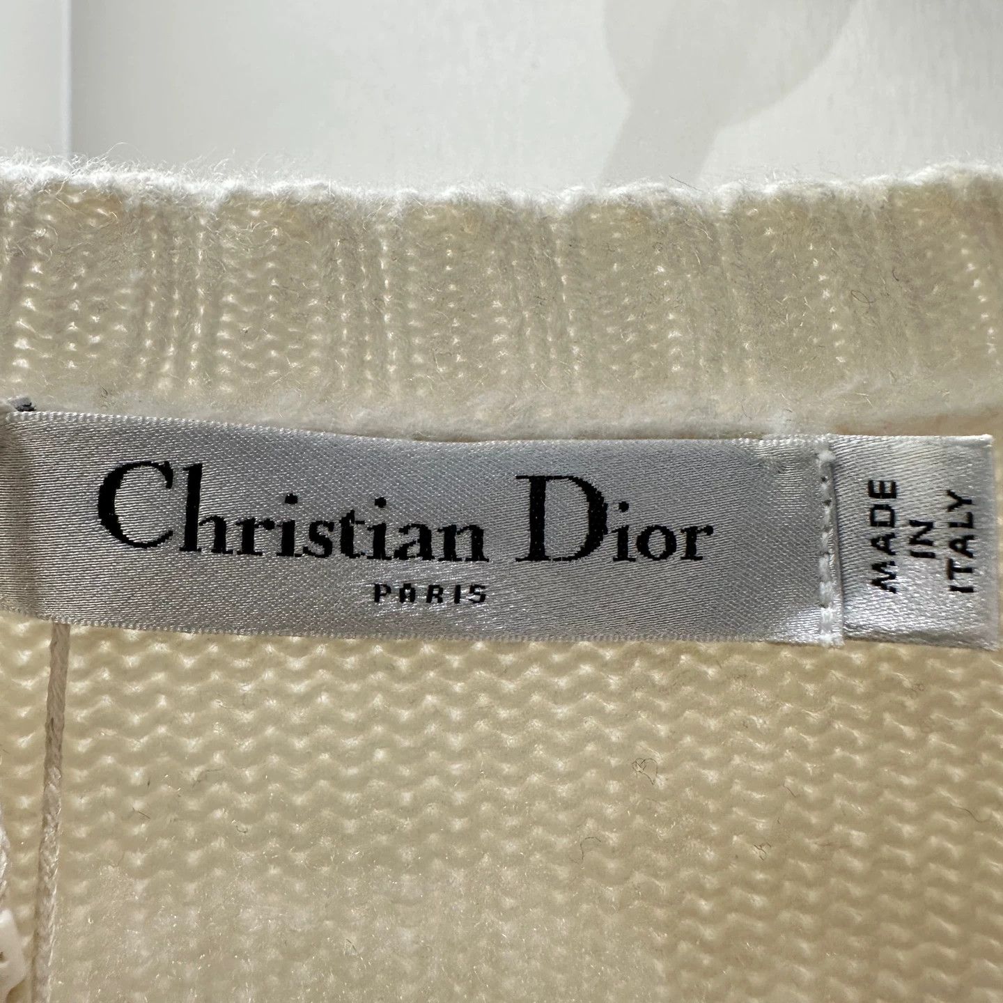 Christian Dior Monsieur Dior may545 star slogan cashmere sweater 40 Size M / US 6-8 / IT 42-44 - 3 Thumbnail