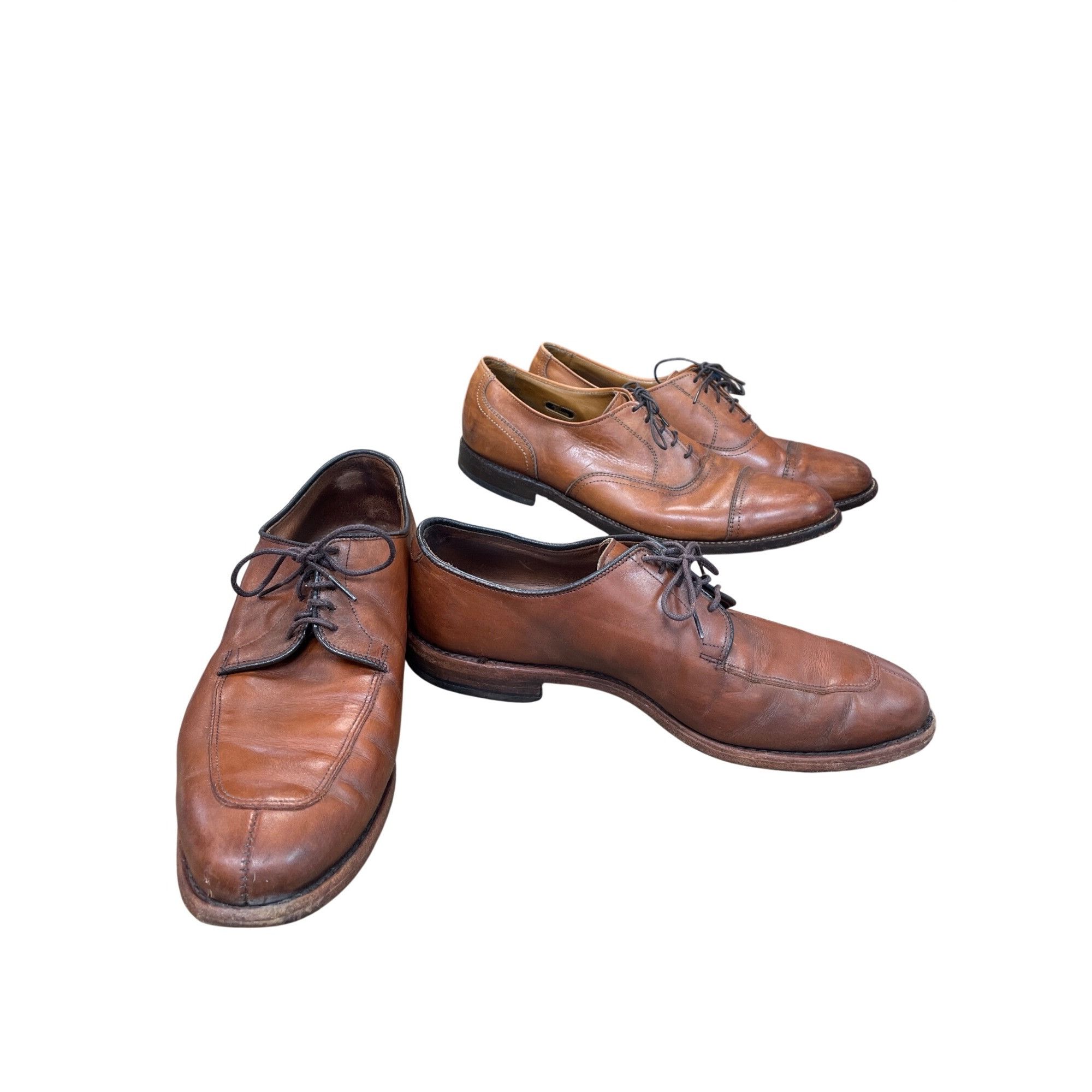 Allen Edmonds Allen Edmonds Delray Mens brown leather derby oxfords shoes Size US 9 / EU 42 - 1 Thumbnail