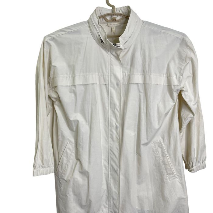 Eileen Fisher Eileen Fisher Organic Cotton Nylon Long Rain Coat XL