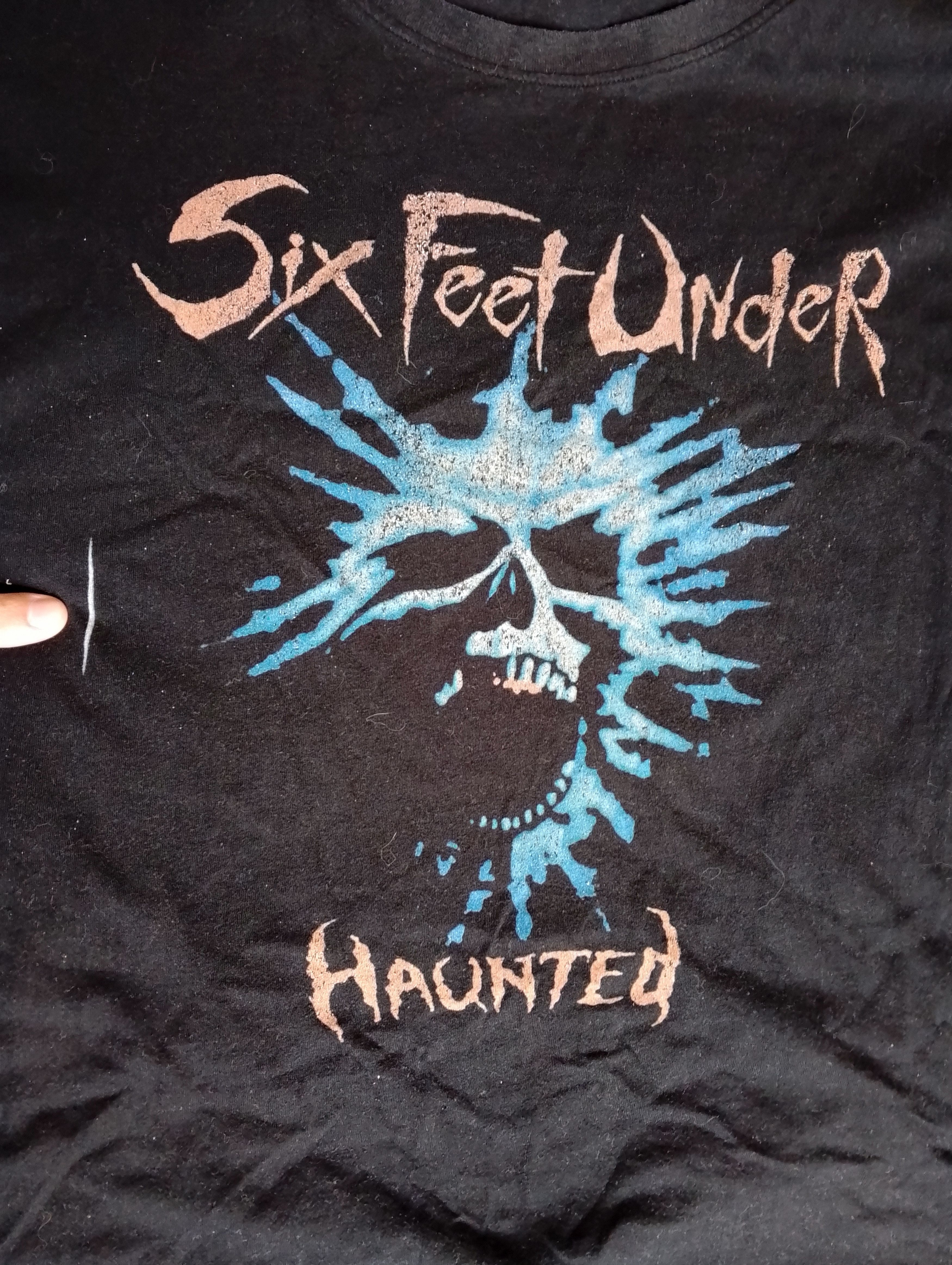 Band Tees six feet under haunted vintage rock tee Size US L / EU 52-54 / 3 - 3 Thumbnail