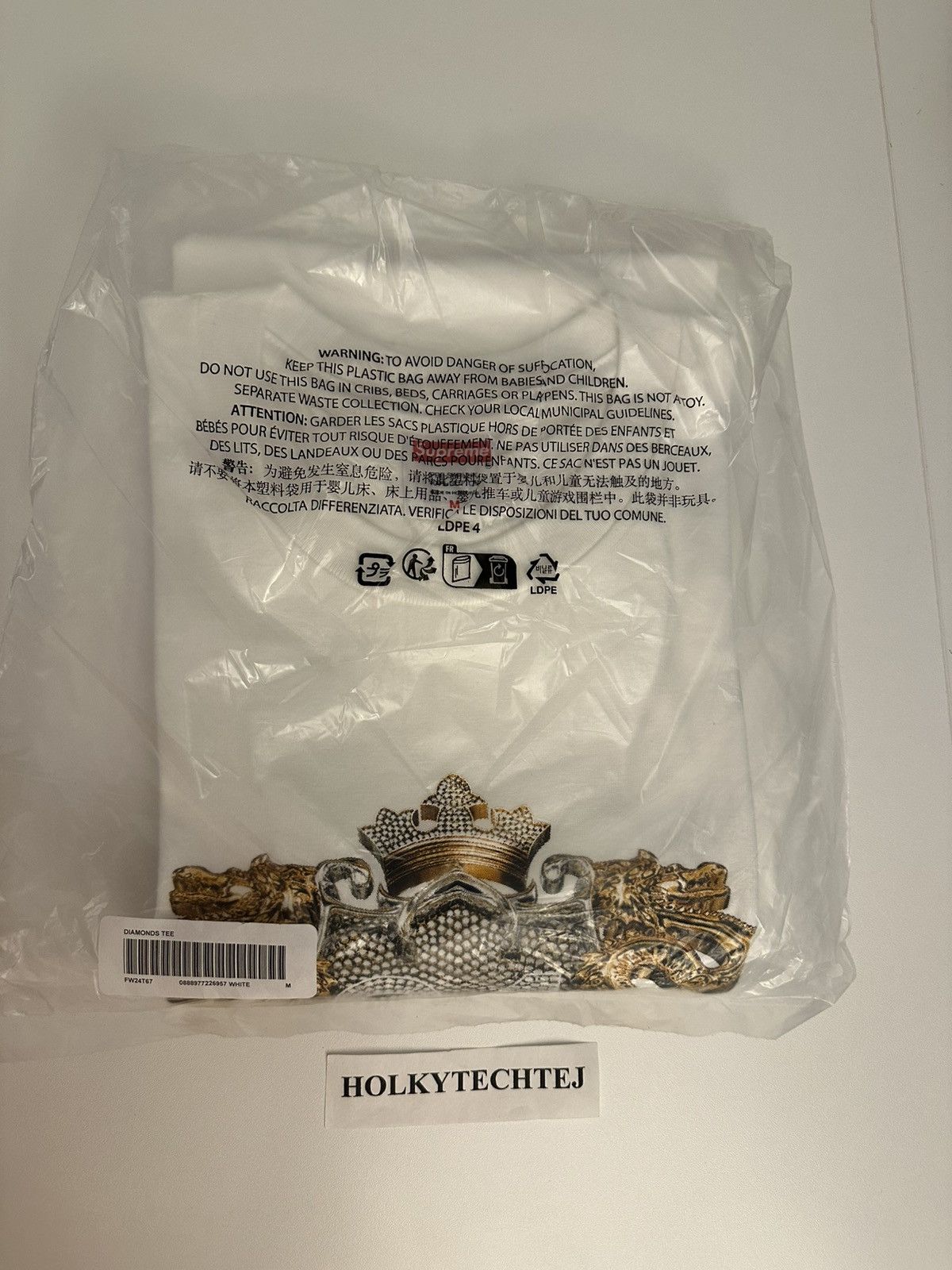 Supreme Supreme Diamonds Tee Size US M / EU 48-50 / 2 - 2 Thumbnail