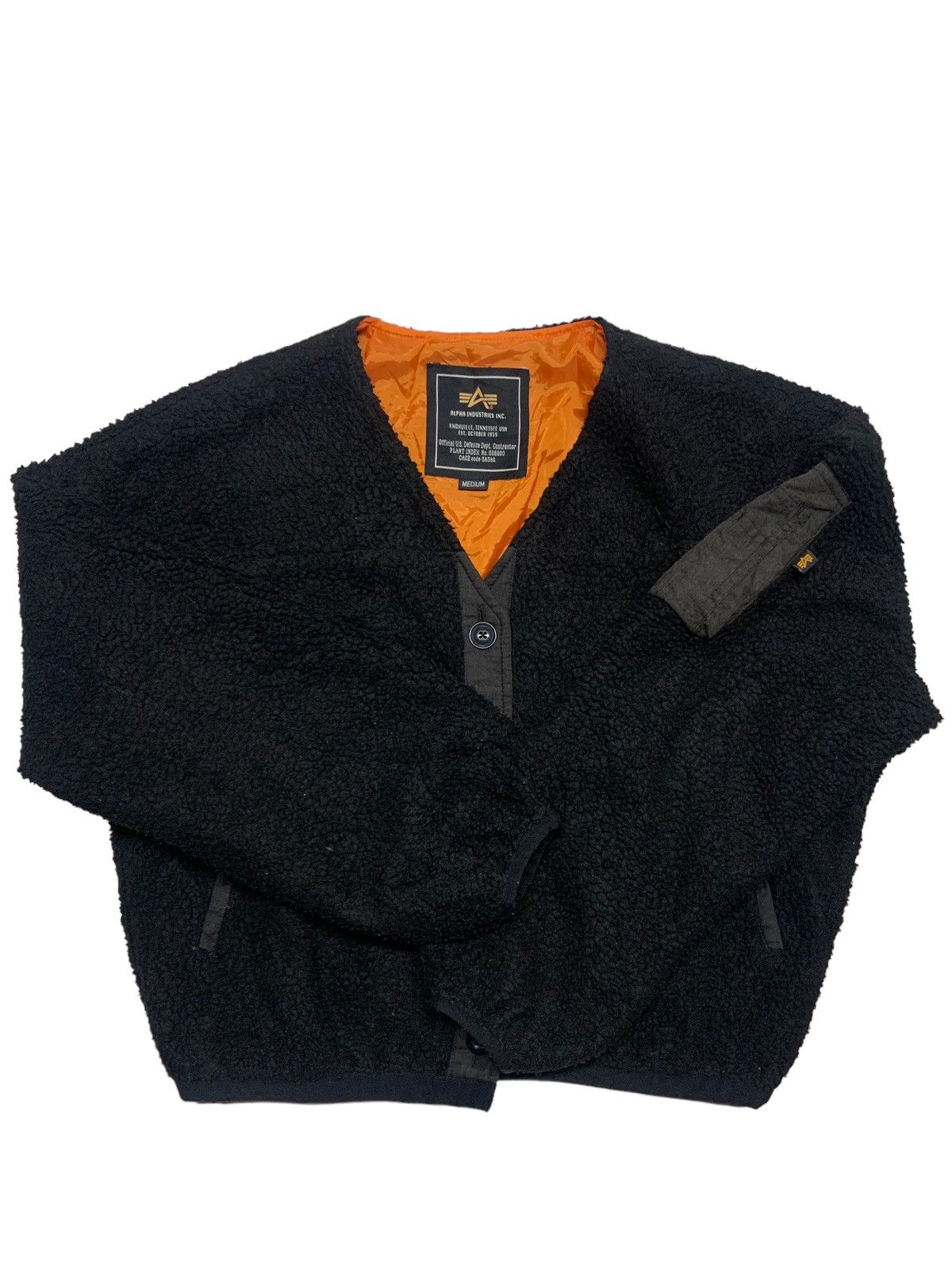 Alpha Industries × Vintage Vintage alpha industries inner Sherpa jacket Size US M / EU 48-50 / 2 - 3 Thumbnail