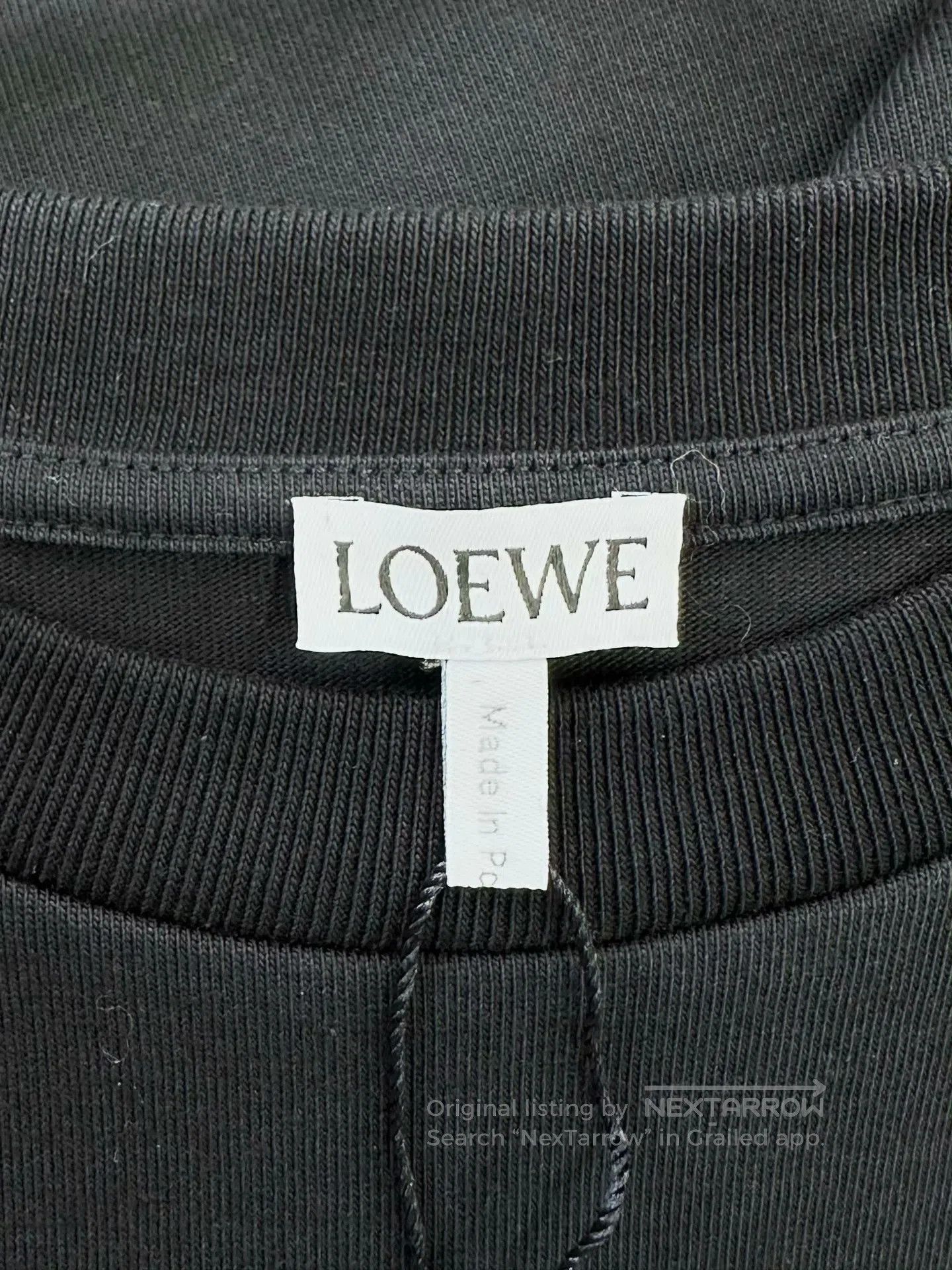 Loewe Loewe Black embroidered letter logo short sleeve| Size US XS / EU 42 / 0 - 3 Thumbnail