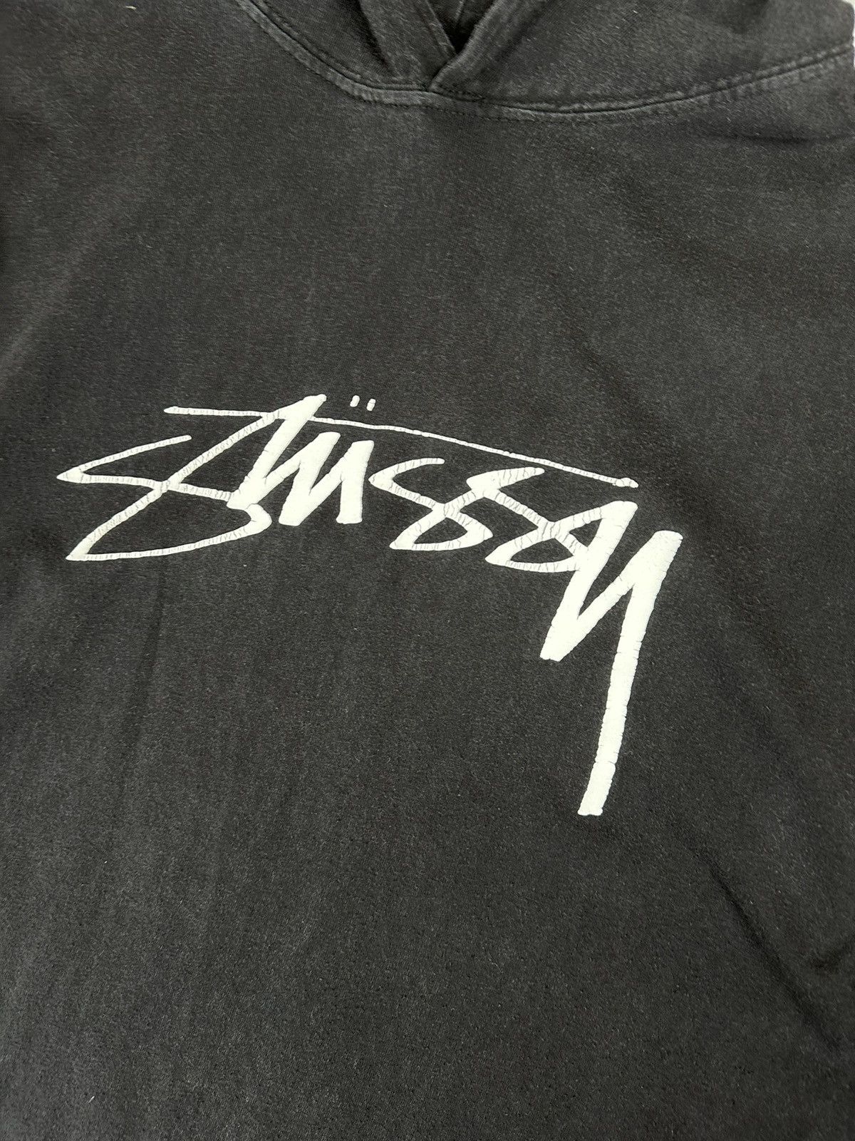 Stussy Stussy Mens Overprint Logo Hooded Long Sleeve Y2K Size US M / EU 48-50 / 2 - 6 Thumbnail