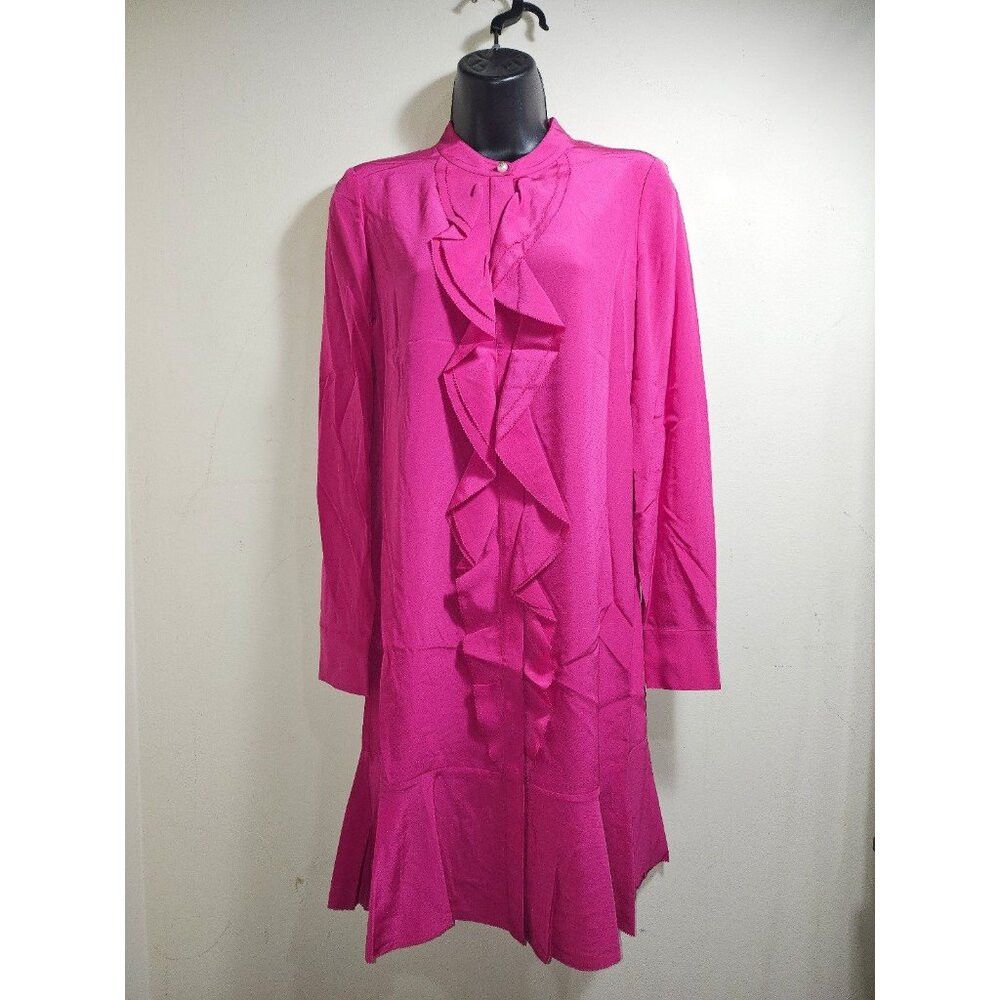 Tory Burch NWT Tory Burch Jane Fuschia Hibiscus Dress Size 4 Size S / US 4 / IT 40 - 2 Thumbnail