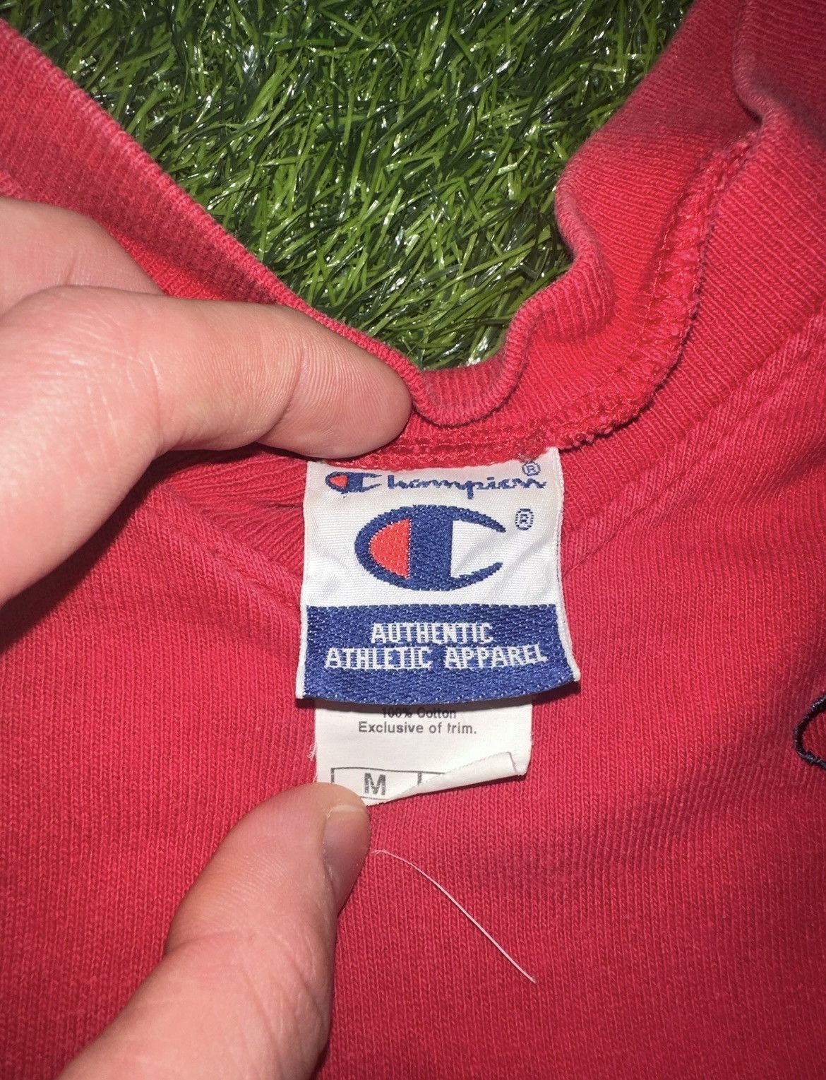 Champion × Vintage Vintage Champion Tee Shirt V Neck Size Medium Size US M / EU 48-50 / 2 - 3 Thumbnail