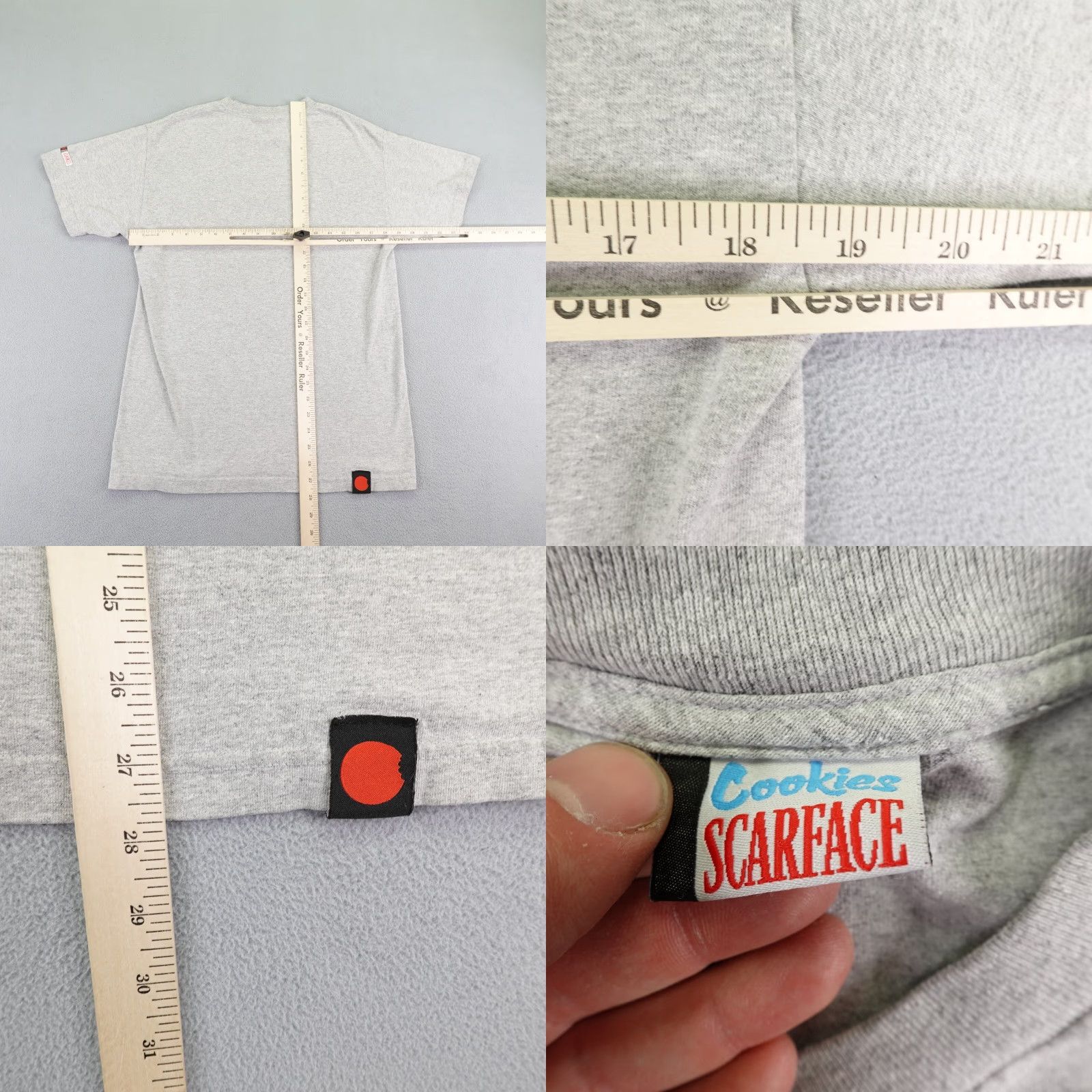 Vintage Cookies Scarface T-Shirt Men M Gray Logo Short Sleeve Crew Neck Size US M / EU 48-50 / 2 - 8 Thumbnail