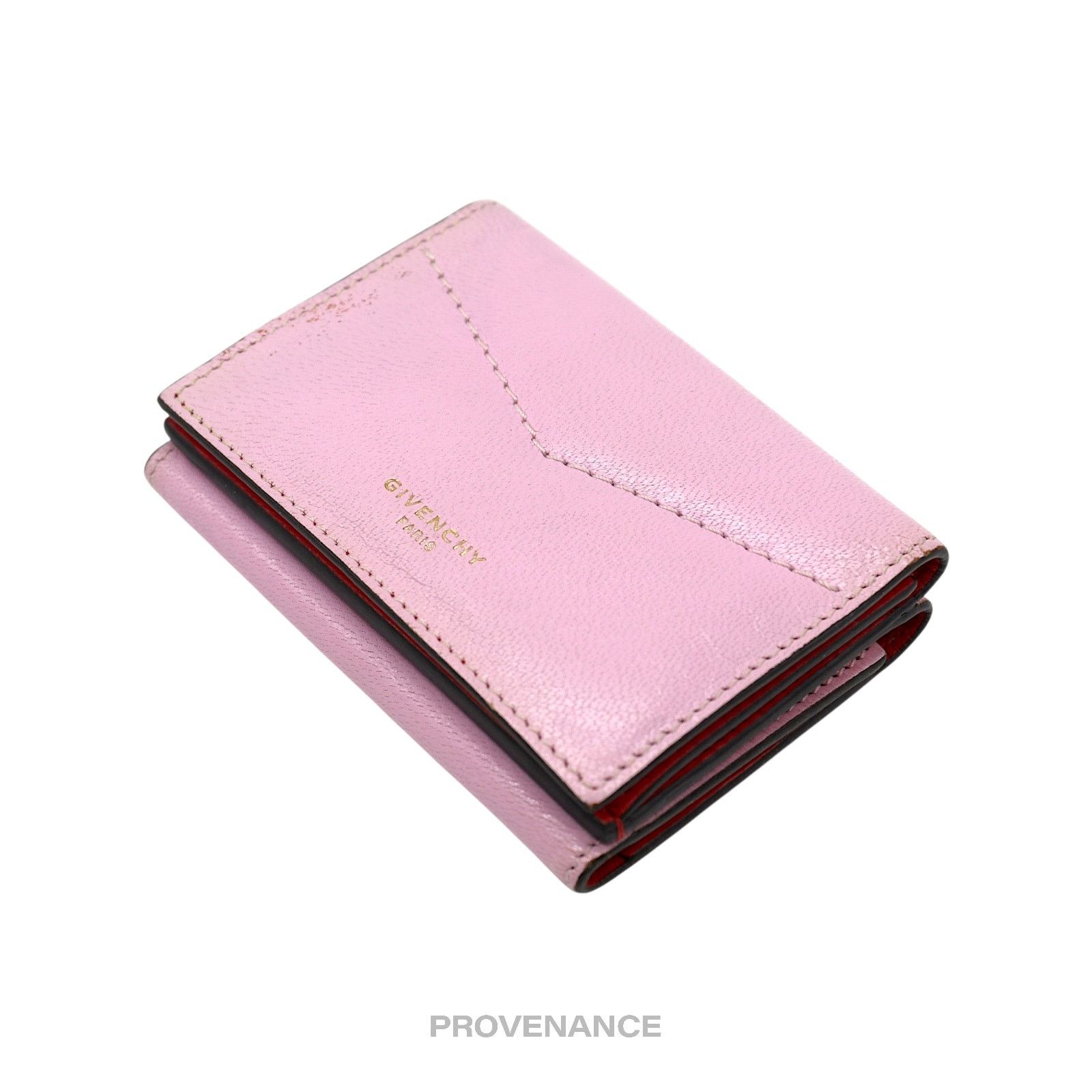 Givenchy 🔴 Givenchy Trifold Wallet - Two Tone Pink Red Leather Size ONE SIZE - 3 Thumbnail