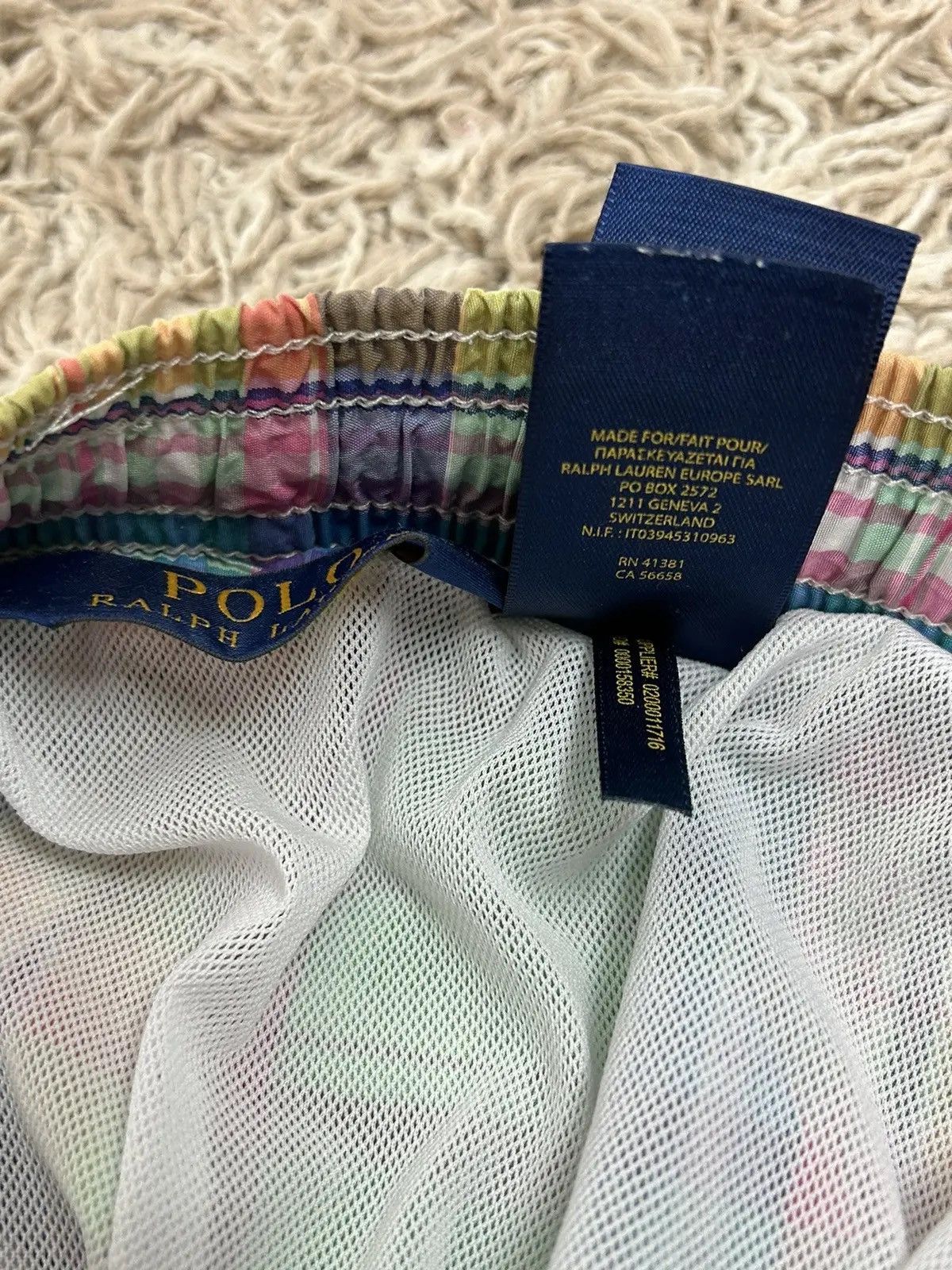 Polo Ralph Lauren Polo By Ralph Lauren Multicolor Checkered Swimwear Shorts Size US 36 / EU 52 - 10 Thumbnail