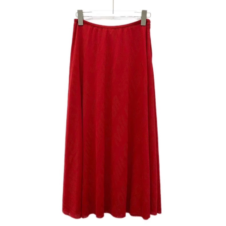 Balenciaga Balenciaga Red cut-out casual skirt Size 24" / US 00 / IT 34 - 1 Thumbnail