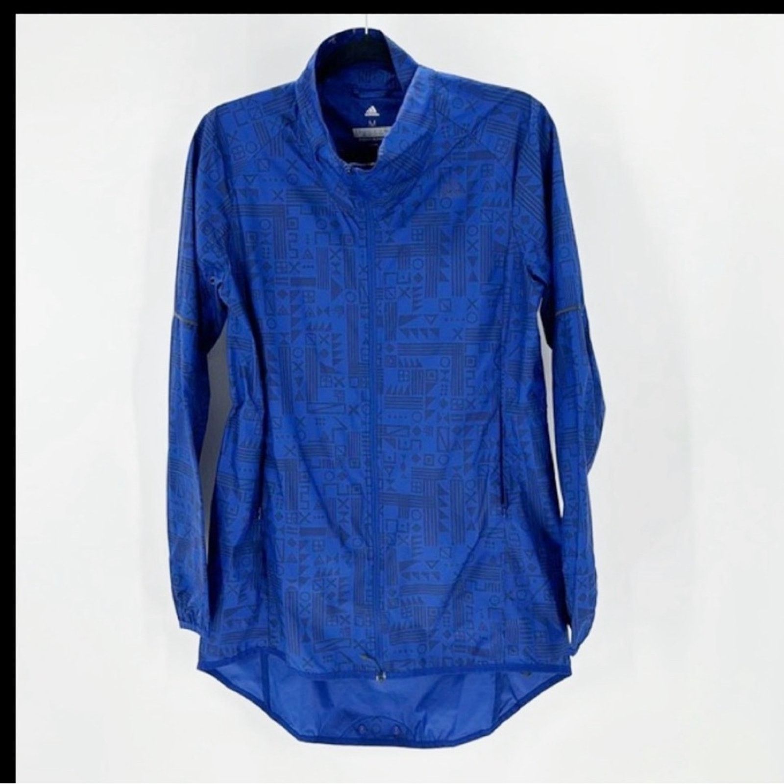 Adidas adidas Tokyo Print Running Jacket blue black longline size S Size M / US 6-8 / IT 42-44 - 2 Thumbnail