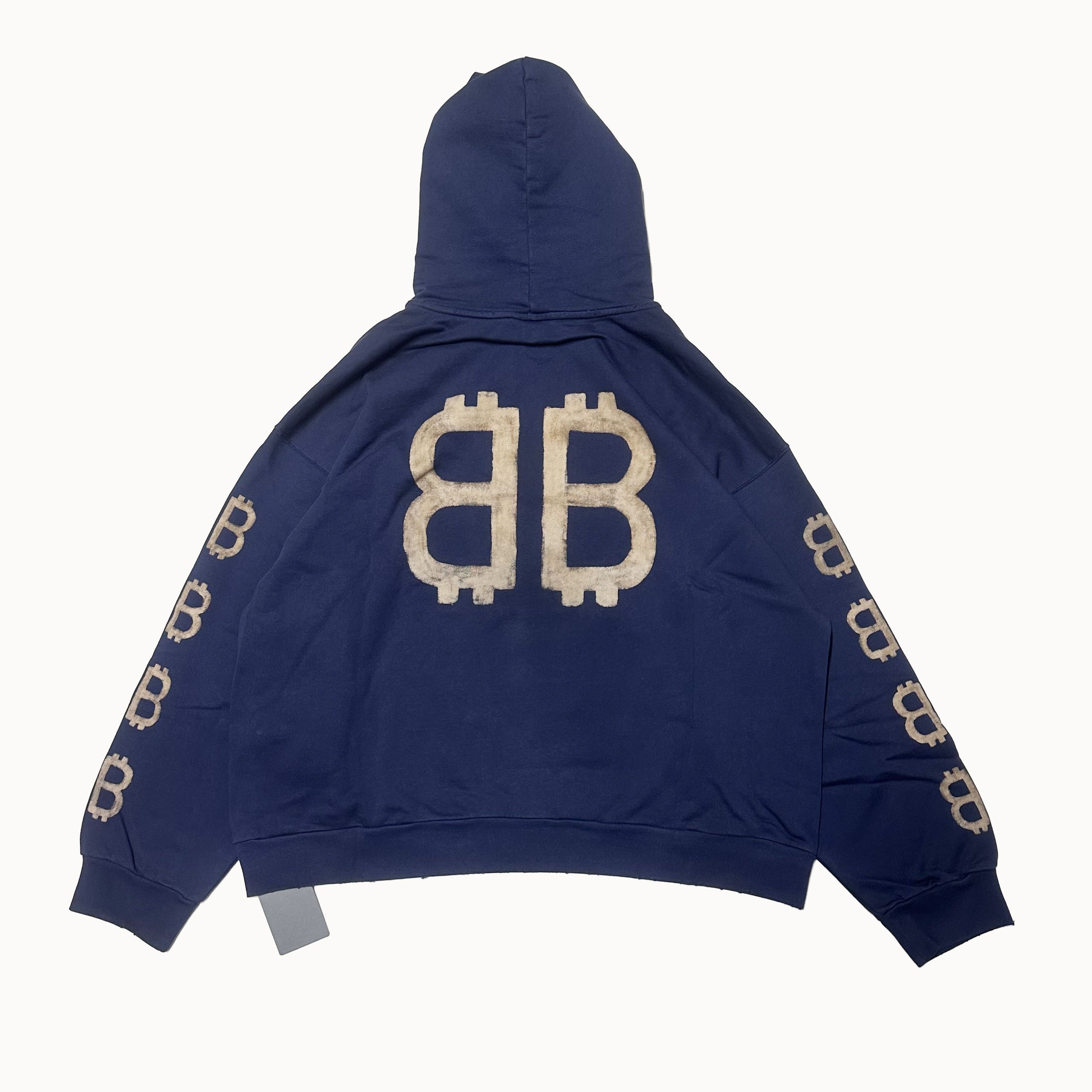 Balenciaga BALENCIAGA size L Bitcoin Blue hoodie sweatshirt large Size US L / EU 52-54 / 3 - 6 Thumbnail