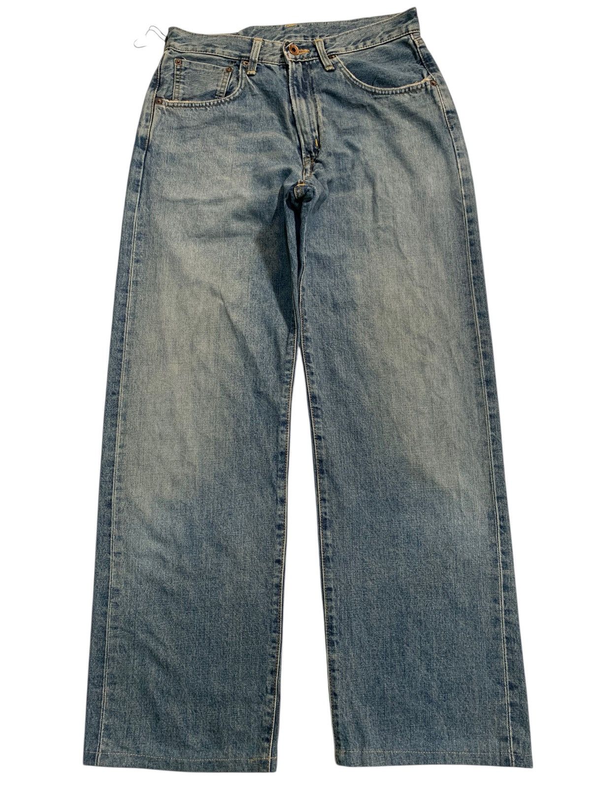 Kapital VINTAGE EDWIN 505 SELVEDGE BAGGY DISTRESSED JAPANESE DENIM Size US 29 - 2 Thumbnail