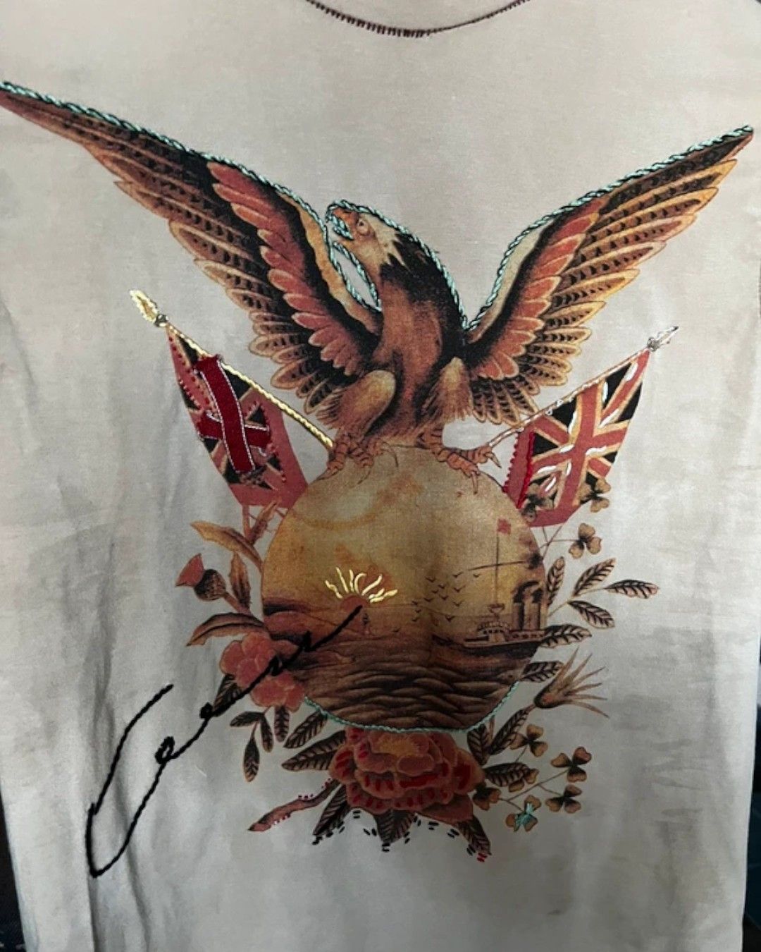 Roberto Cavalli S/S 2003 RARE ENGLAND PRINT TANK TOP Size US S / EU 44-46 / 1 - 2 Thumbnail