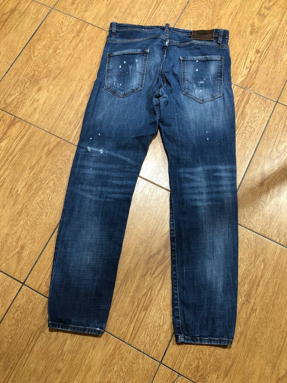 Dsquared2 Dsquared2 Tidy Biker Distressed Painted Skinny Jeans Size US 32 / EU 48 - 22 Thumbnail