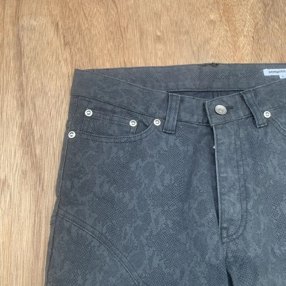 Hysteric Glamour RARE ‼️ SEMATIC DESIGN JEANS 30x33 TROUSERS FLARE ARTS PANTS Size US 30 / EU 46 - 4 Thumbnail