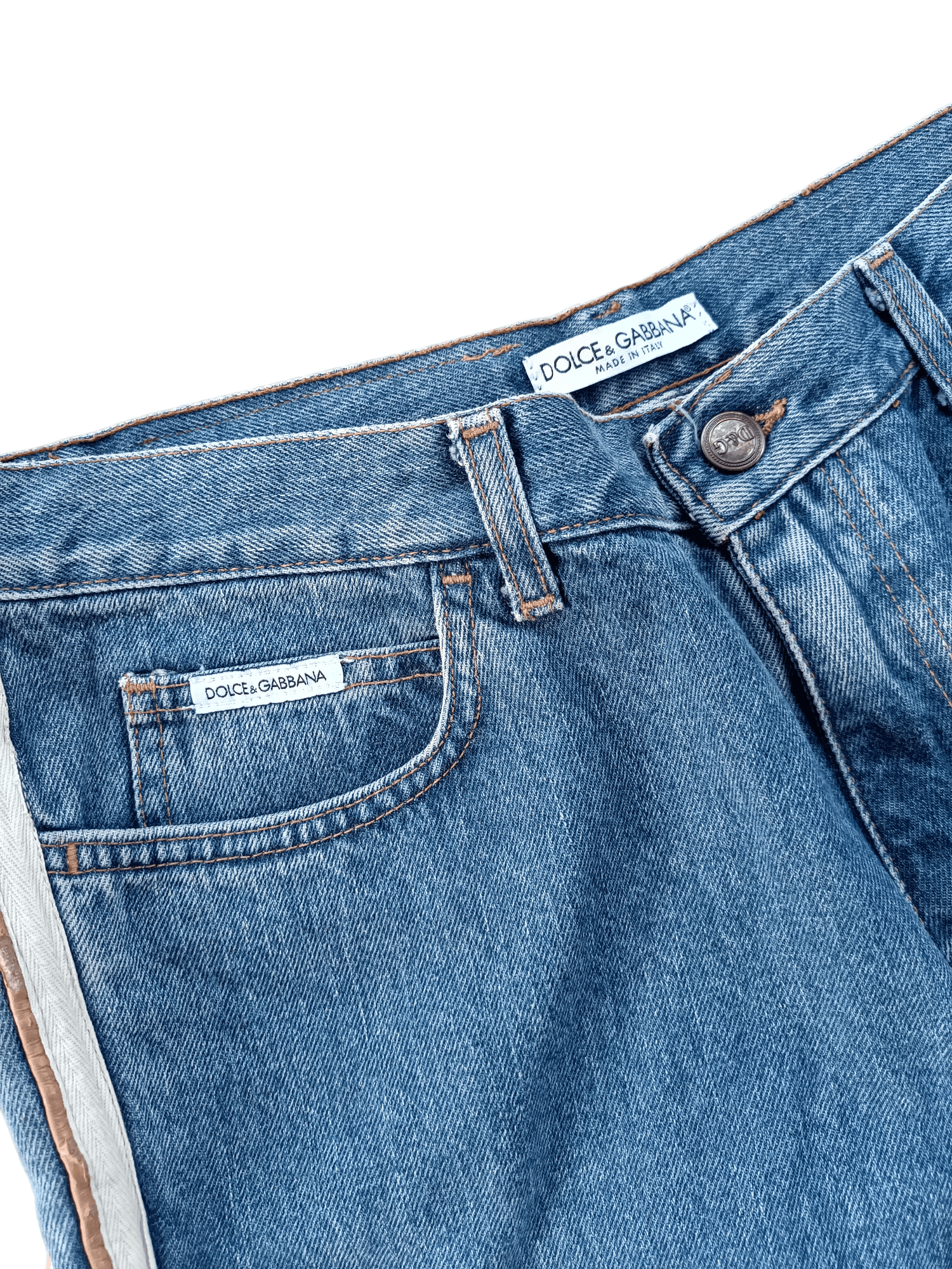 Dolce & Gabbana RARE 🔥 Flared Dolce & Gabbana Double Stripe Denim Size US 34 / EU 50 - 4 Thumbnail