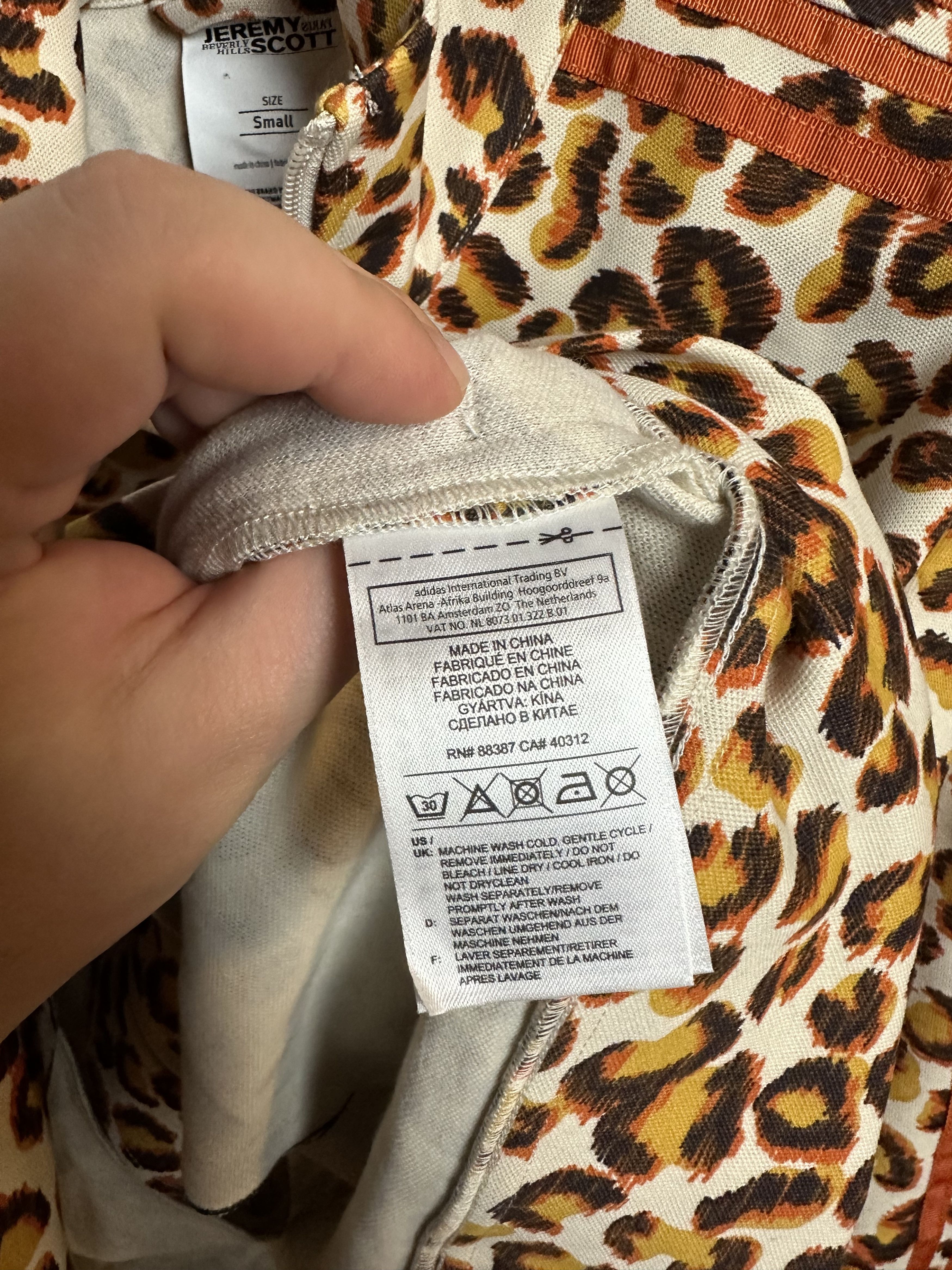 Adidas × Jeremy Scott Leopard Clawed Animal Track Zip Jacket Size US S / EU 44-46 / 1 - 6 Thumbnail