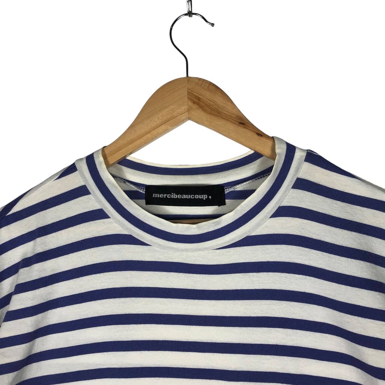 Issey Miyake × Japanese Brand × mercibeaucoup Vintage Mercibeaucoup women stripes t-shirt Size M / US 6-8 / IT 42-44 - 2 Thumbnail