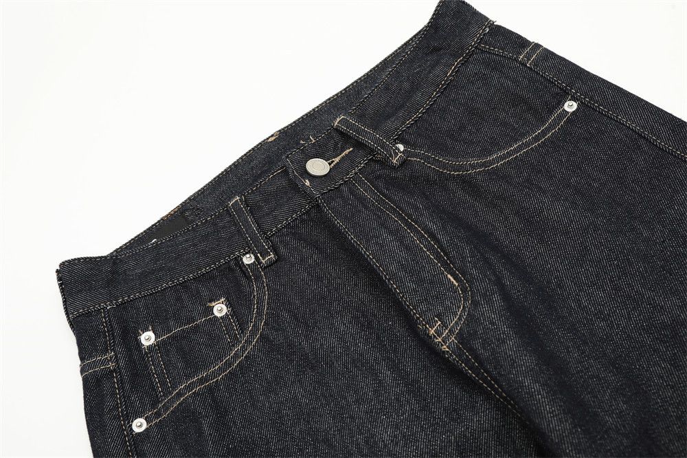 Japanese Brand × Jean Men's street loose casual solid color straight jeans Size US 32 / EU 48 - 4 Thumbnail