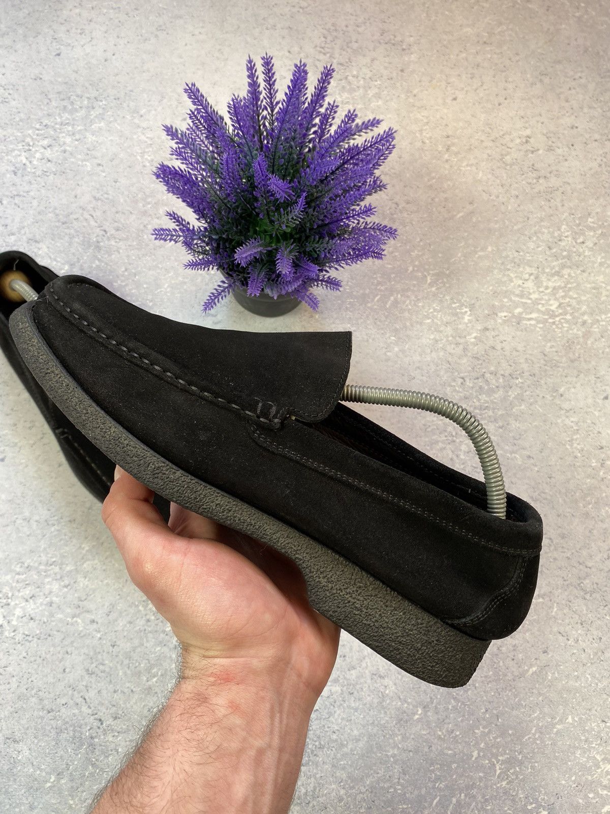 Designer Joss Black Men’s Suede Shoes Size EUR 43 Size US 10 / EU 43 - 12 Thumbnail