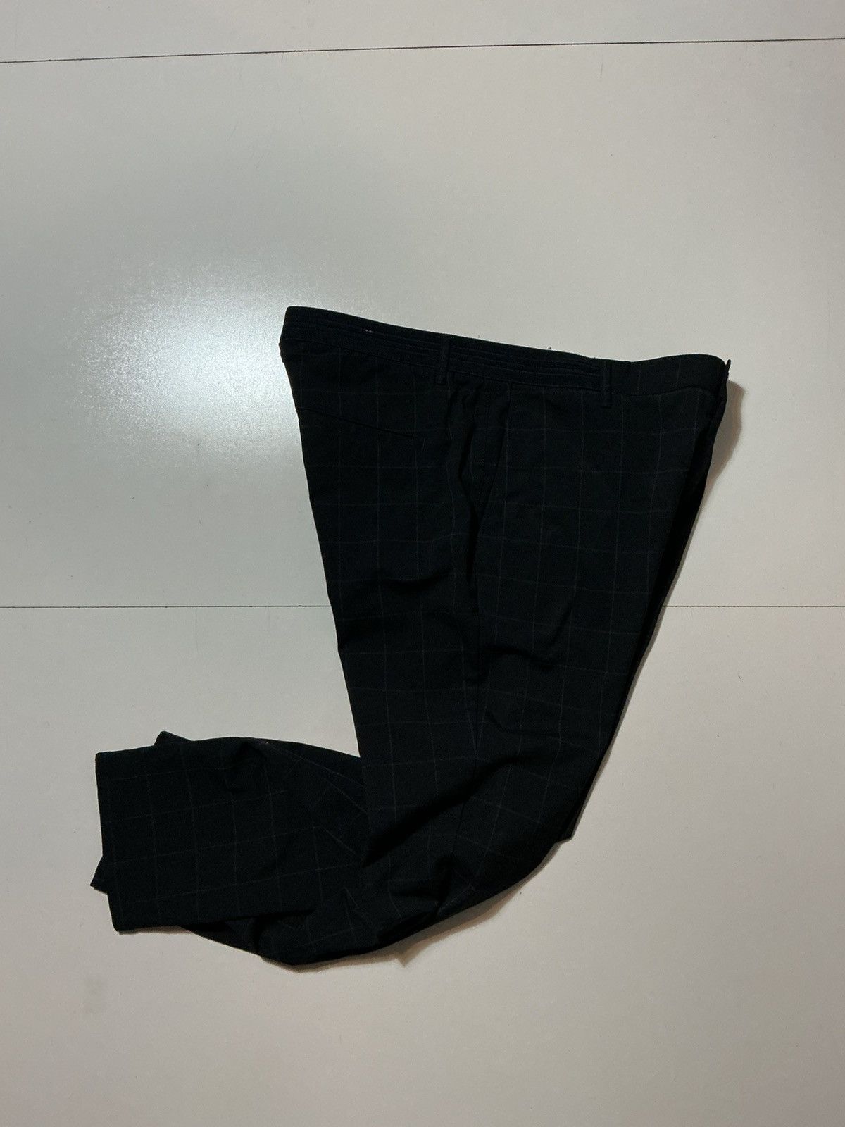 Zara Zara Man Windowpane Navy Blue Performance Golf Tech Pants Size US 38 / EU 54 - 3 Thumbnail