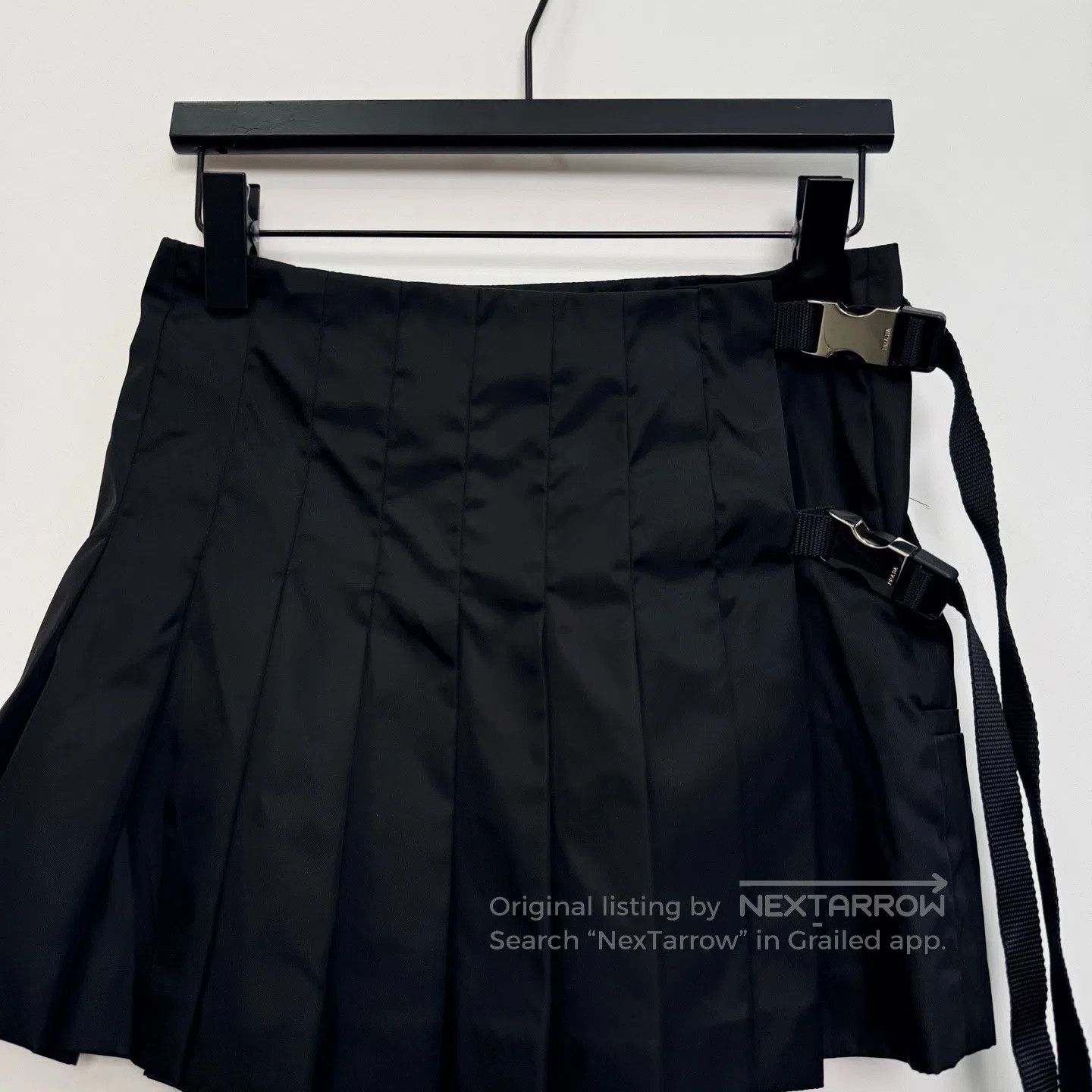 Prada Prada Lightweight Recycled Nylon Wrap Skirt| Size 37" - 2 Thumbnail