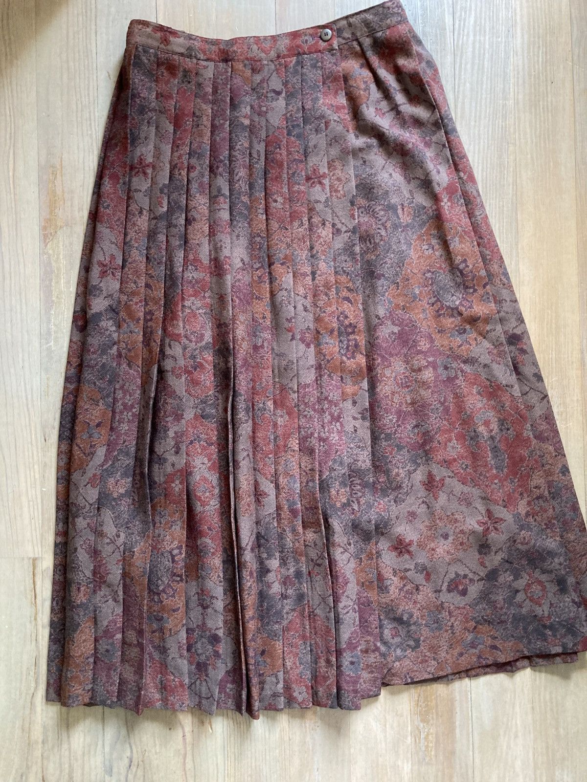 Vintage wool pleated skirt Size 28" / US 6 / IT 42 - 4 Thumbnail