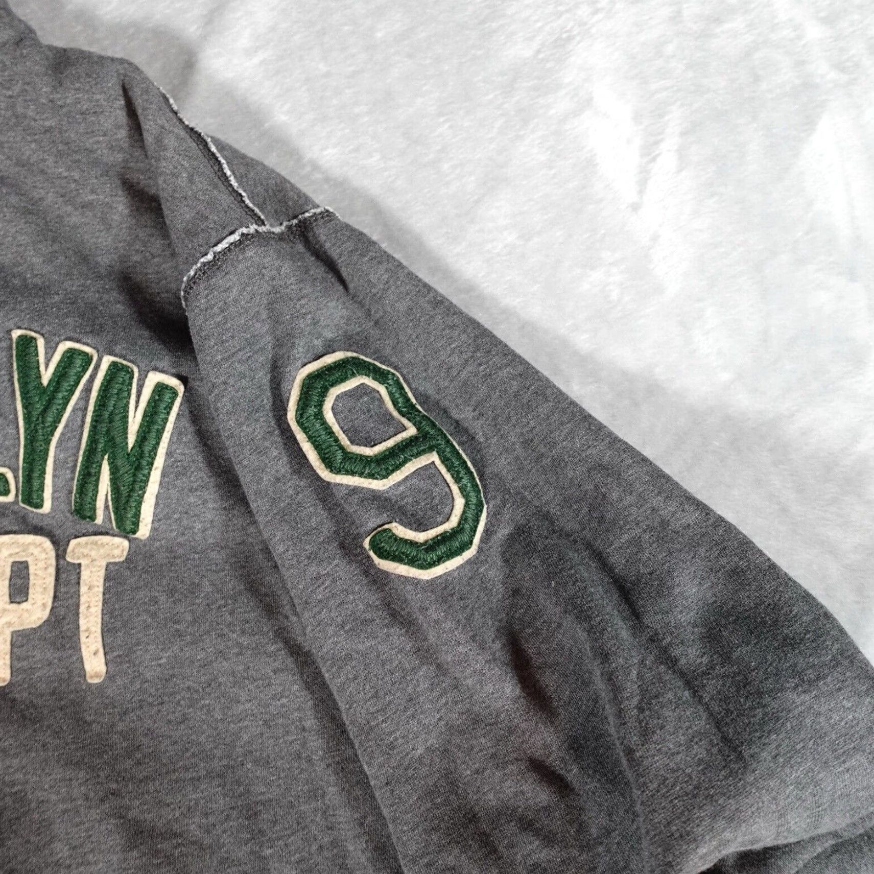 Old Navy VINTAGE Old Navy Brooklyn Varsity Fleece Sweatshirt Mens 2XL Heavyweight Blue Zip Mock Neck Sweatshirt Men Slim Fit Size US XXL / EU 58 / 5 - 6 Thumbnail