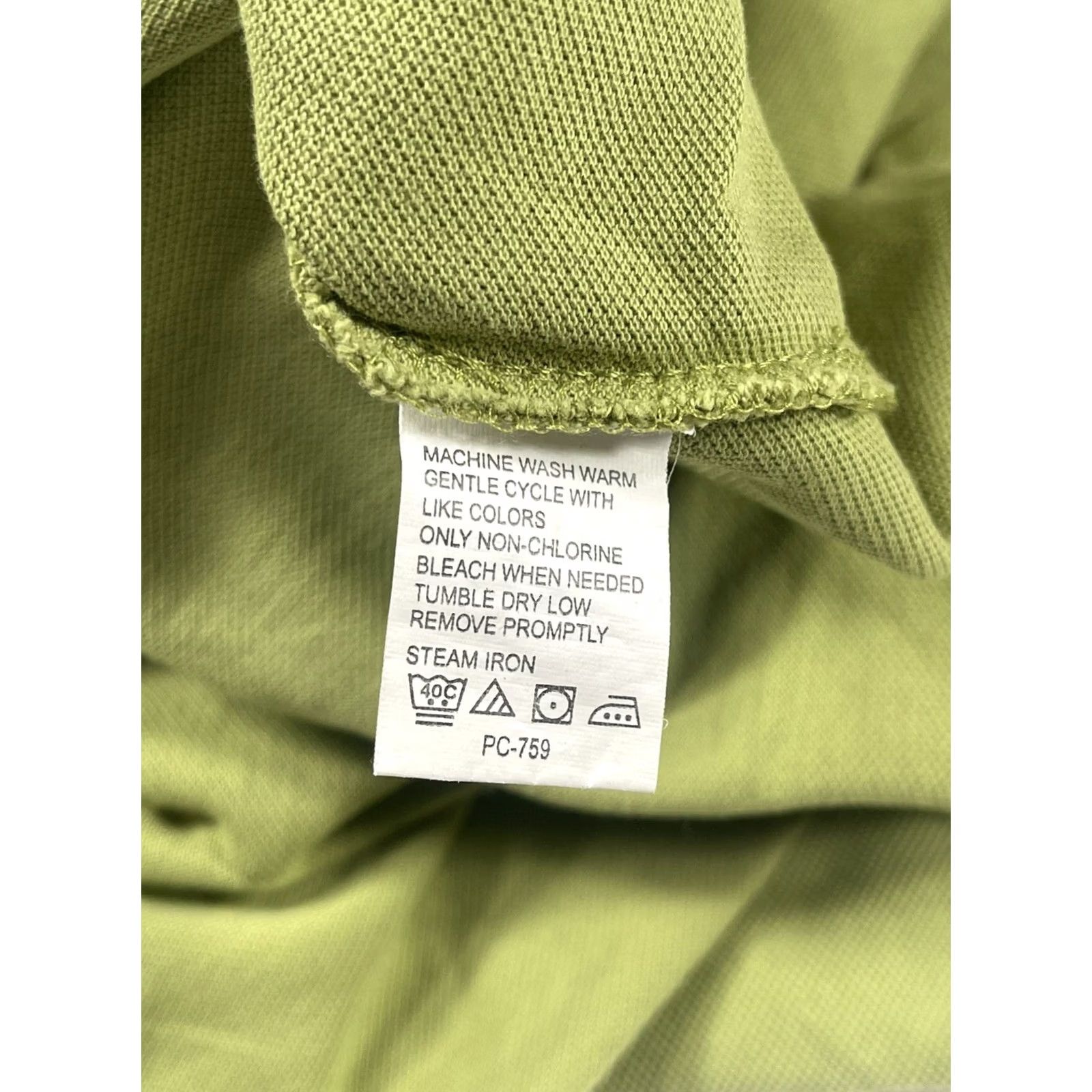 Izod Izod Polo Shirt Men Short Sleeve Size L Green 100% Cotton Solid Polo Rugby Shirt Men’sL Green 100% Cotton Size US L / EU 52-54 / 3 - 8 Thumbnail