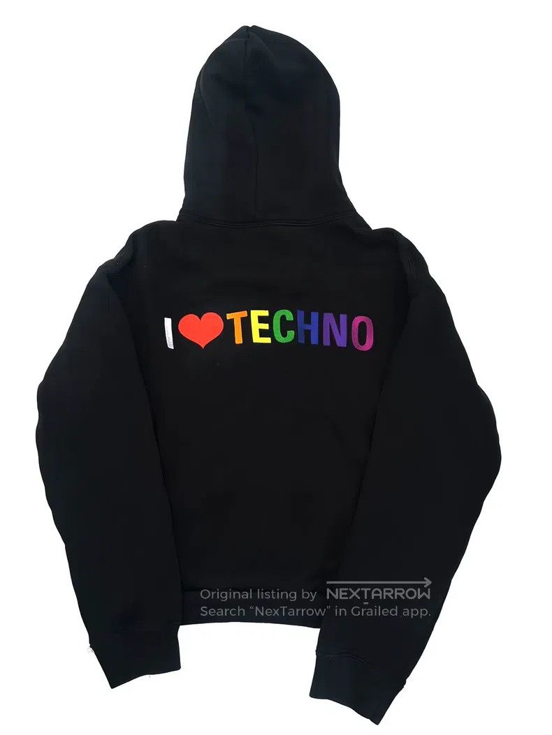 Balenciaga Balenciaga I Love Electronic Music Embroidered Hooded Jack Size US M / EU 48-50 / 2 - 1 Thumbnail