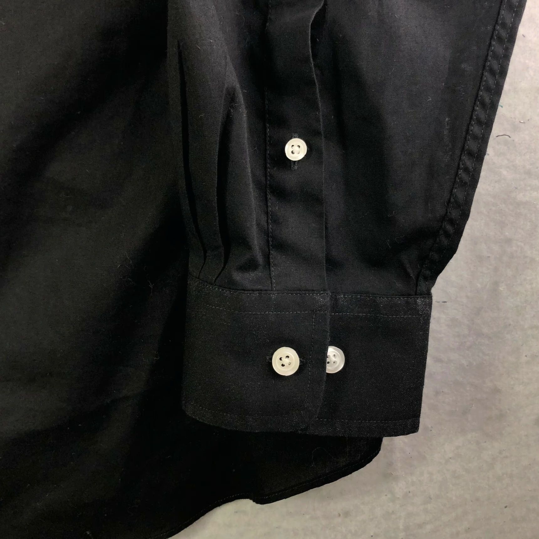 Croft & Barrow Croft & Barrow Classic Fit Mens 17.5 34/35 Black Long Sleeve Spread Collar Shirt Size US XXL / EU 58 / 5 - 3 Thumbnail