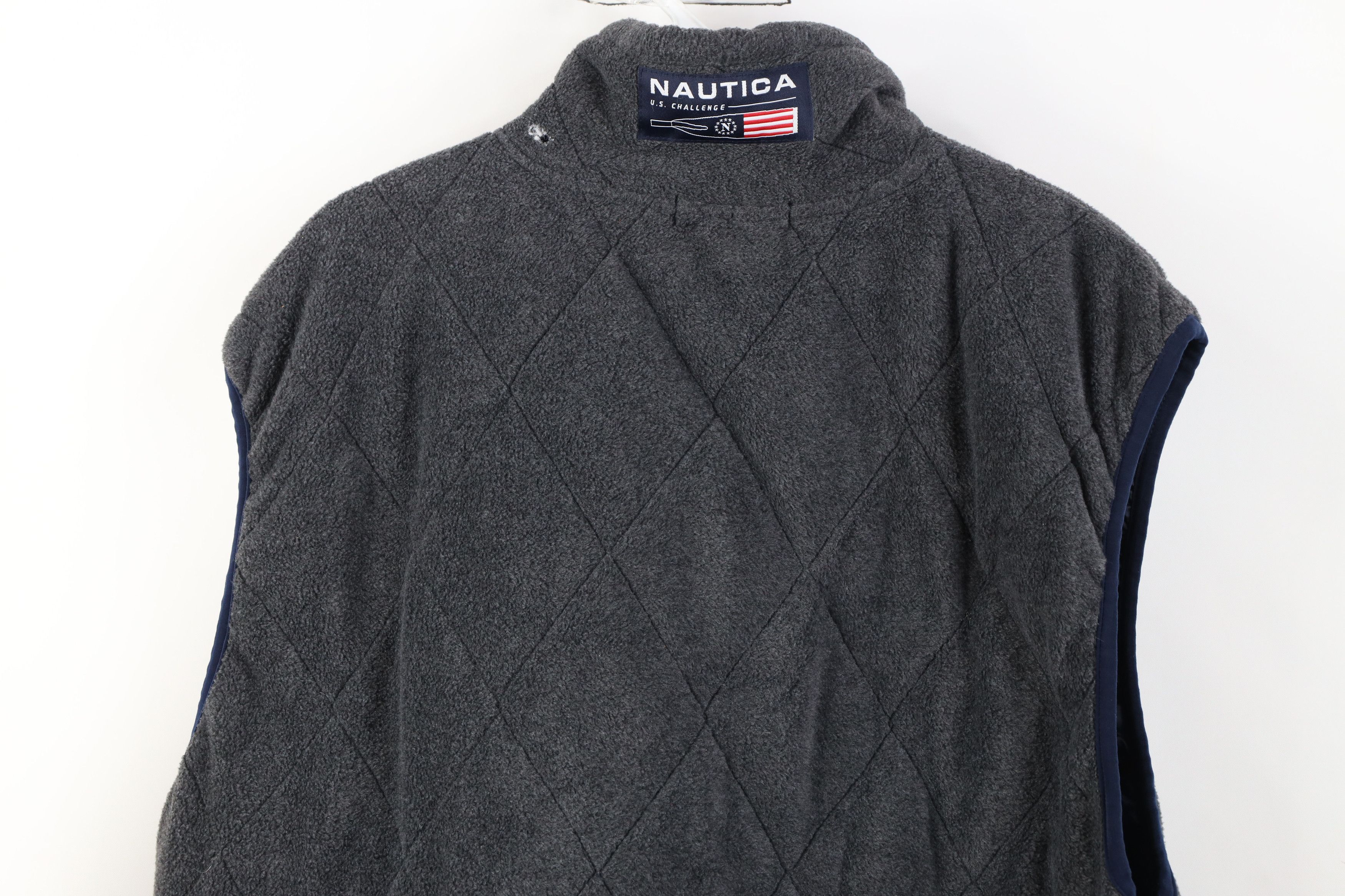Nautica Vintage 90s Nautica Challenge Cup Sailing Fleece Vest Jacket Size US L / EU 52-54 / 3 - 14 Thumbnail