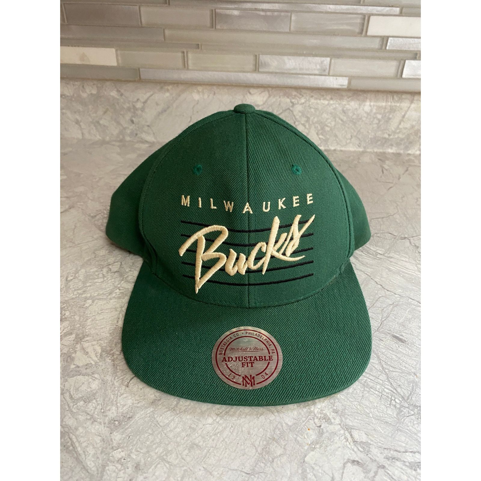 Mitchell & Ness Milwaukee Bucks Mitchell & Ness Snapback Hat Size ONE SIZE - 2 Thumbnail
