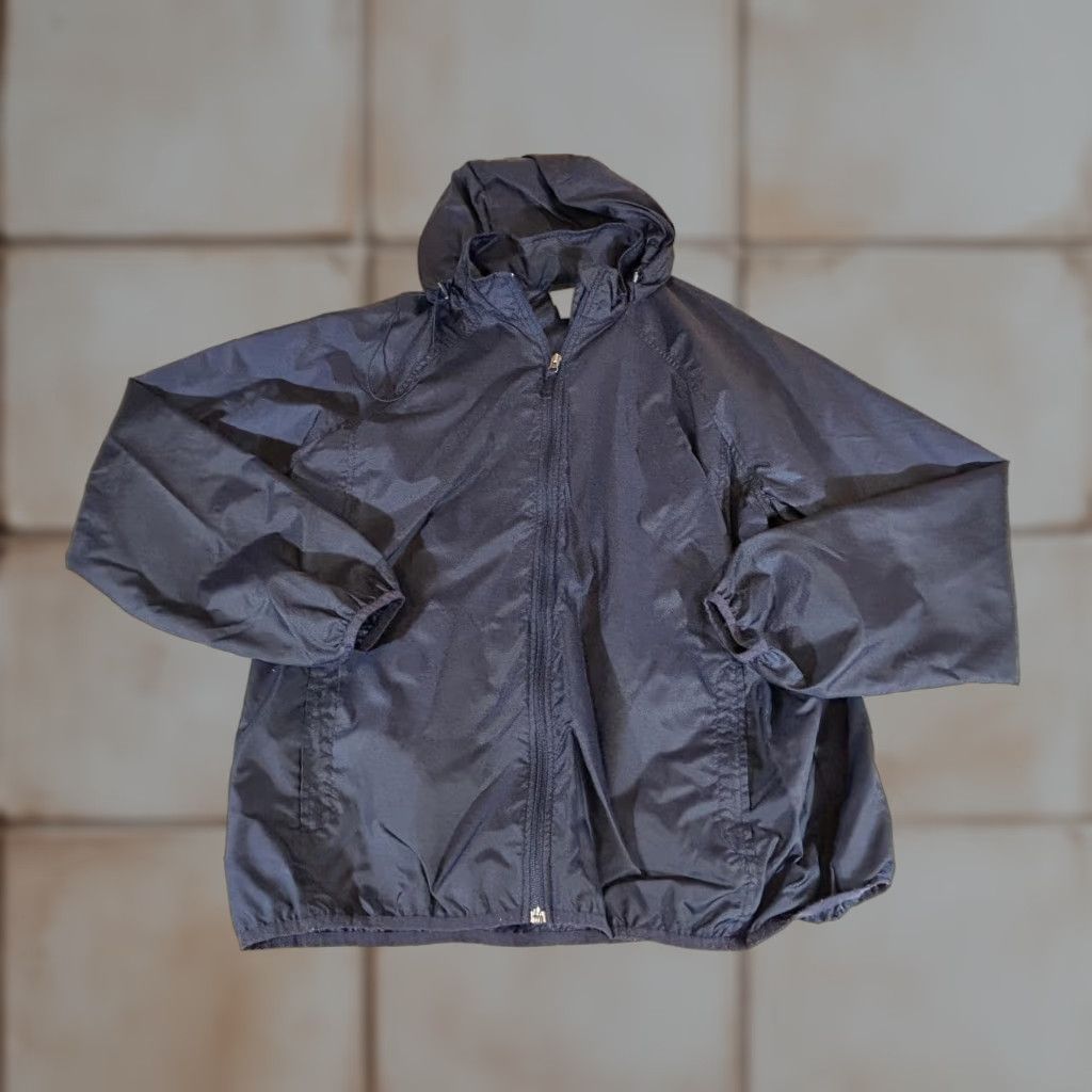 Vintage L.L. Bean Jacket Men XL Blue Windbreaker Zip Hooded Lightweight Nylon Outdoor Regular Fit Shirts? Size US XL / EU 56 / 4 - 1 Thumbnail