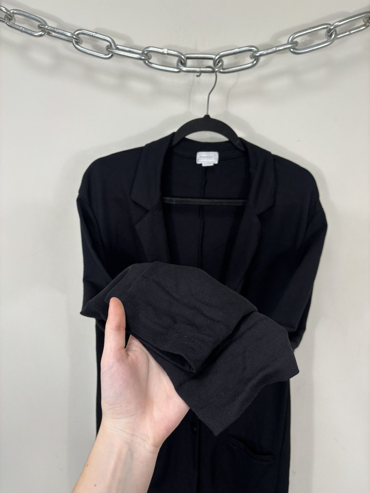 Transit Transit Par Such 230 Women’s Black Viscose Cardigan Sweater Size L / US 10 / IT 46 - 8 Thumbnail