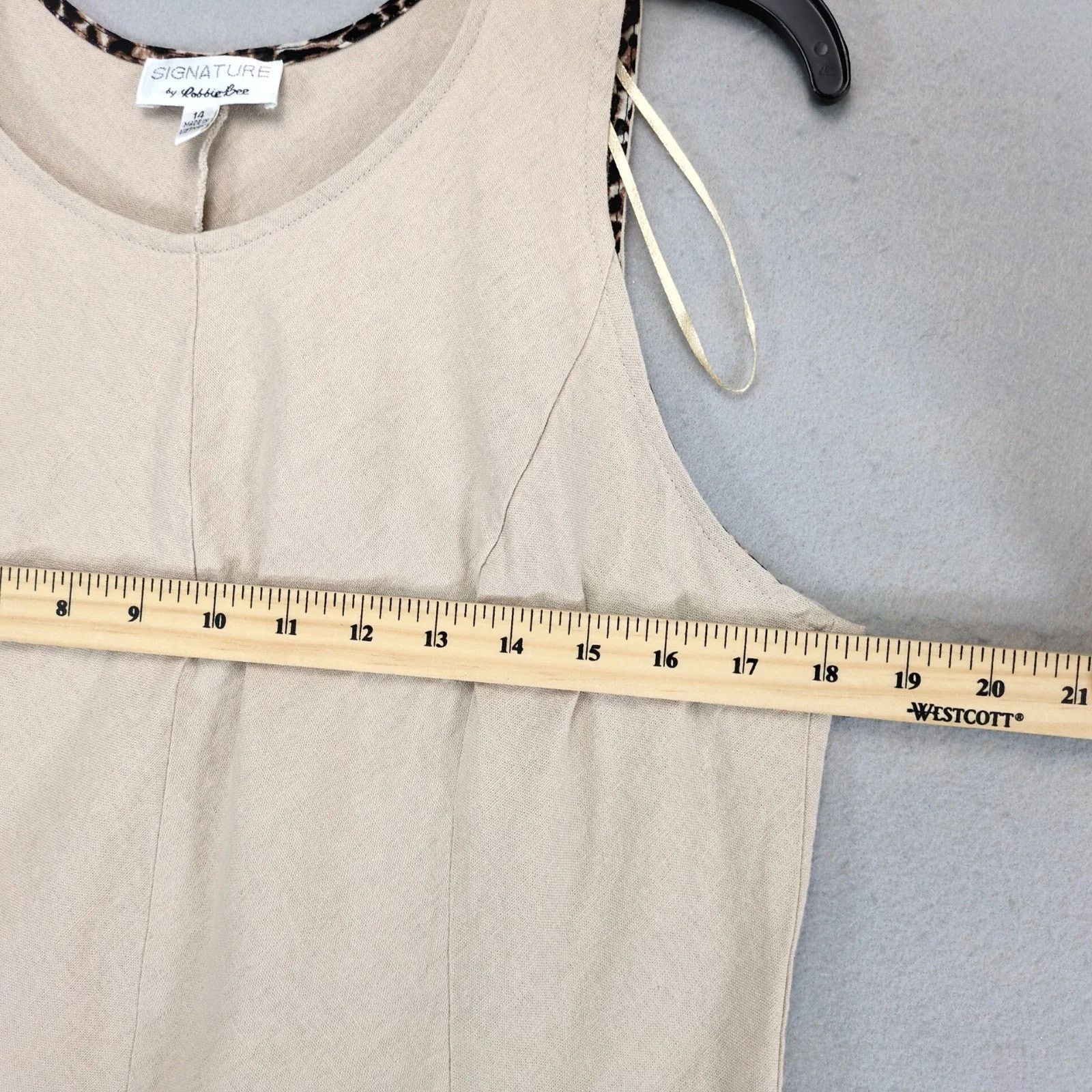 Other Signature Robbie Bee Linen Blend Shift Tank Dress 14 Size XL / US 12-14 / IT 48-50 - 5 Thumbnail
