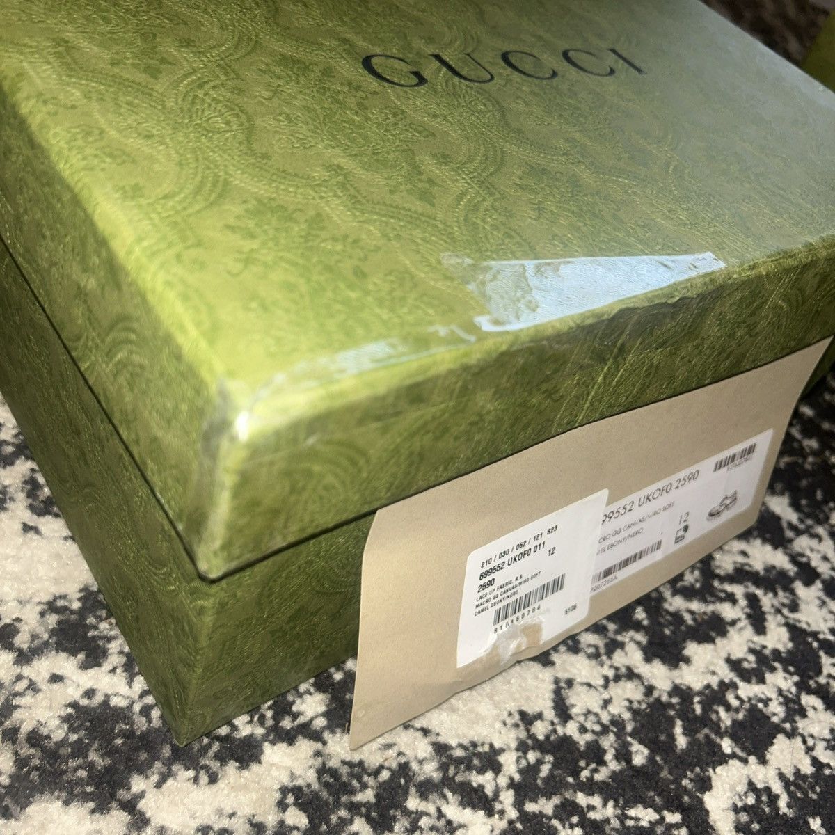 Gucci Gucci Monogram Jumbo GG Soft Calfskin Lug Sole Derby Loafers Size US 12 / EU 45 - 6 Thumbnail